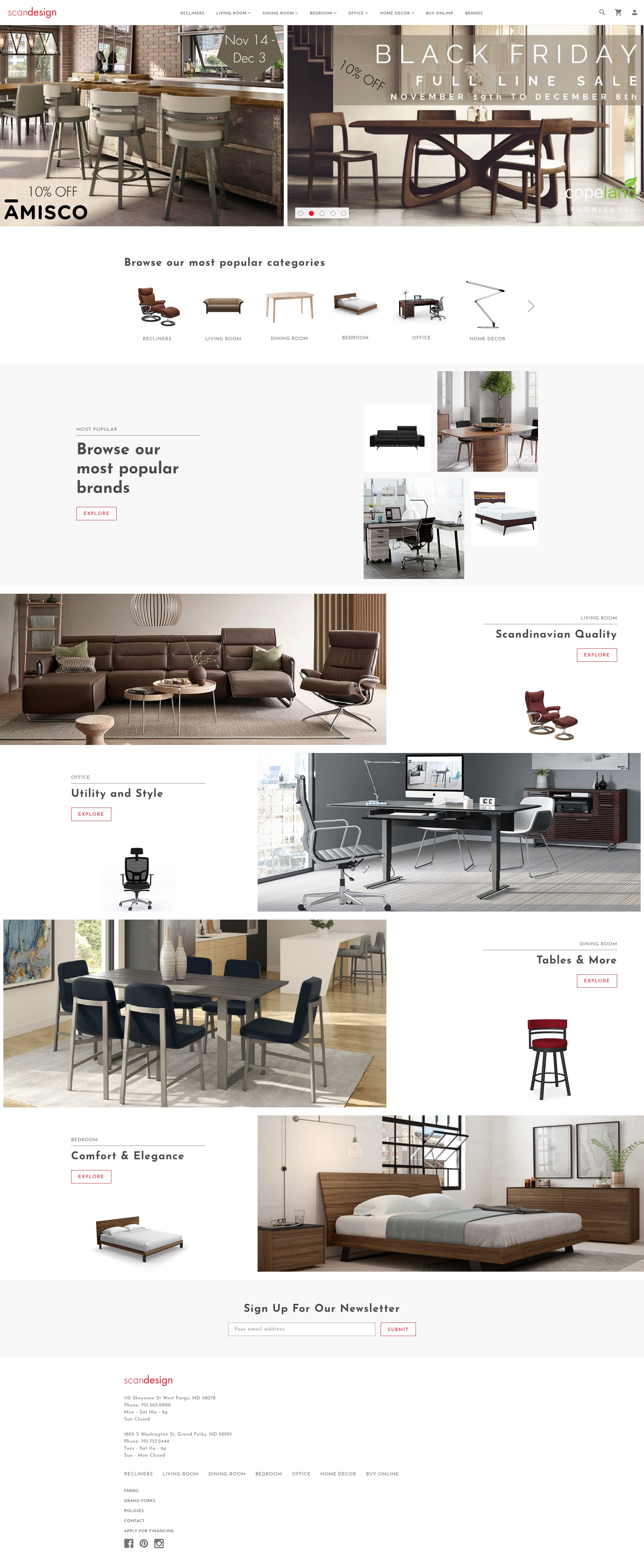Screenshot of scandesignnd.com