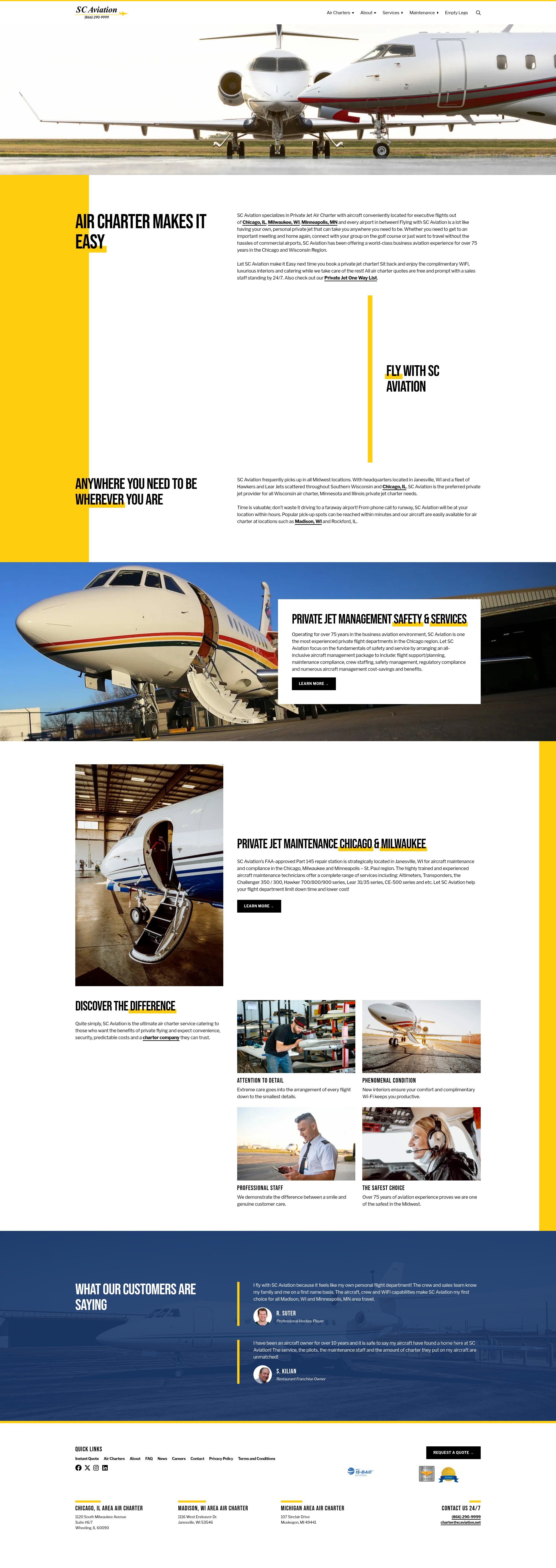 Screenshot of scaviation.net