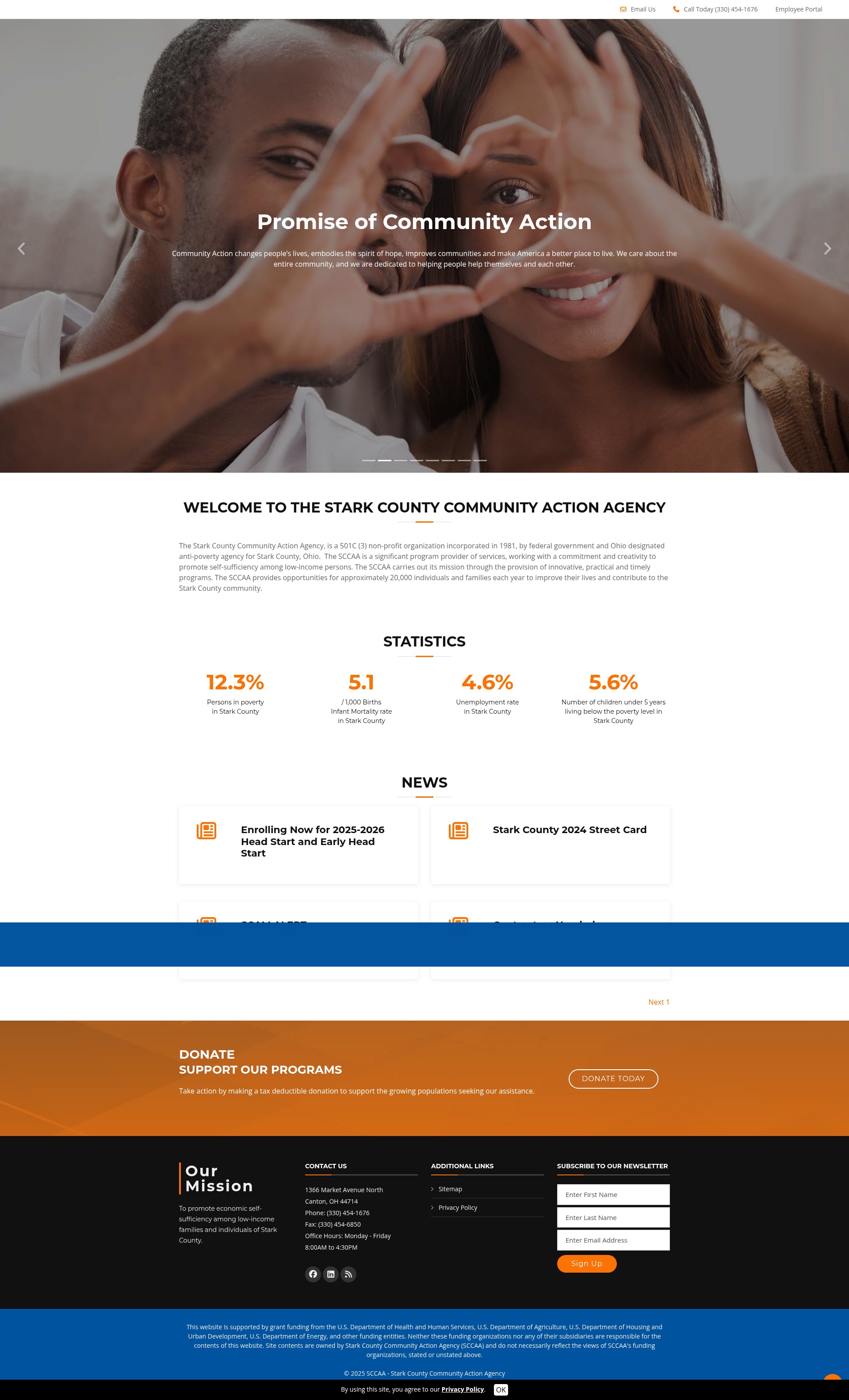 Screenshot of sccaa.org