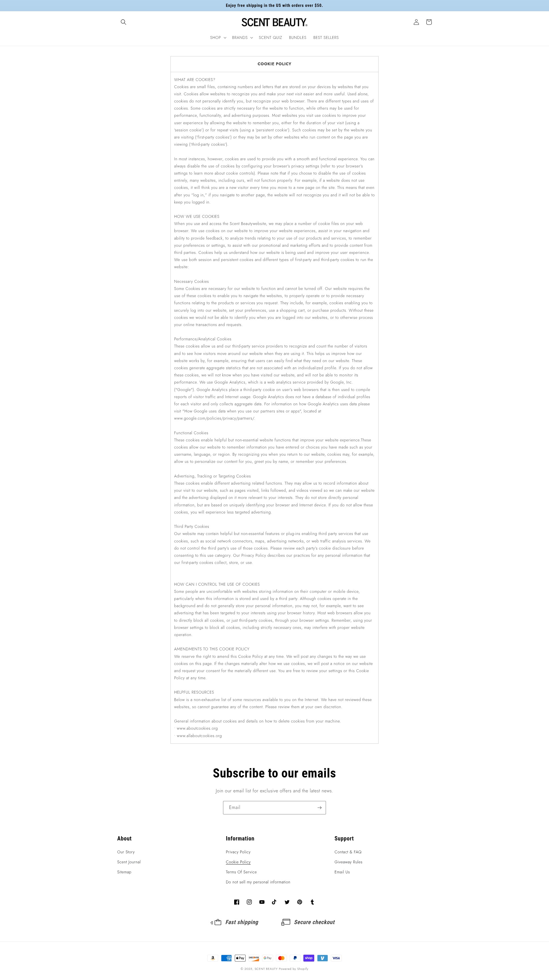Screenshot of scentbeauty.com