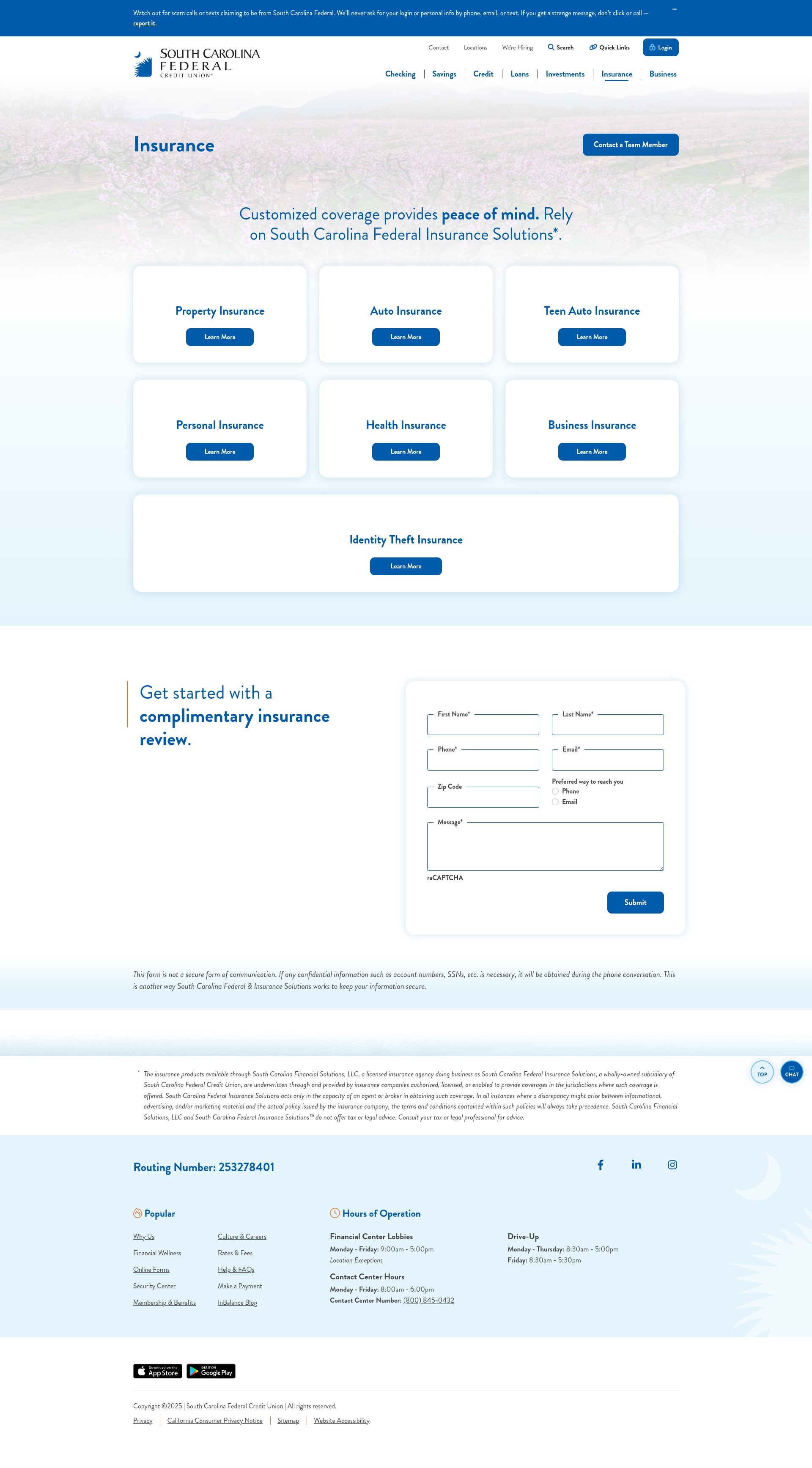 Screenshot of scfederal.org