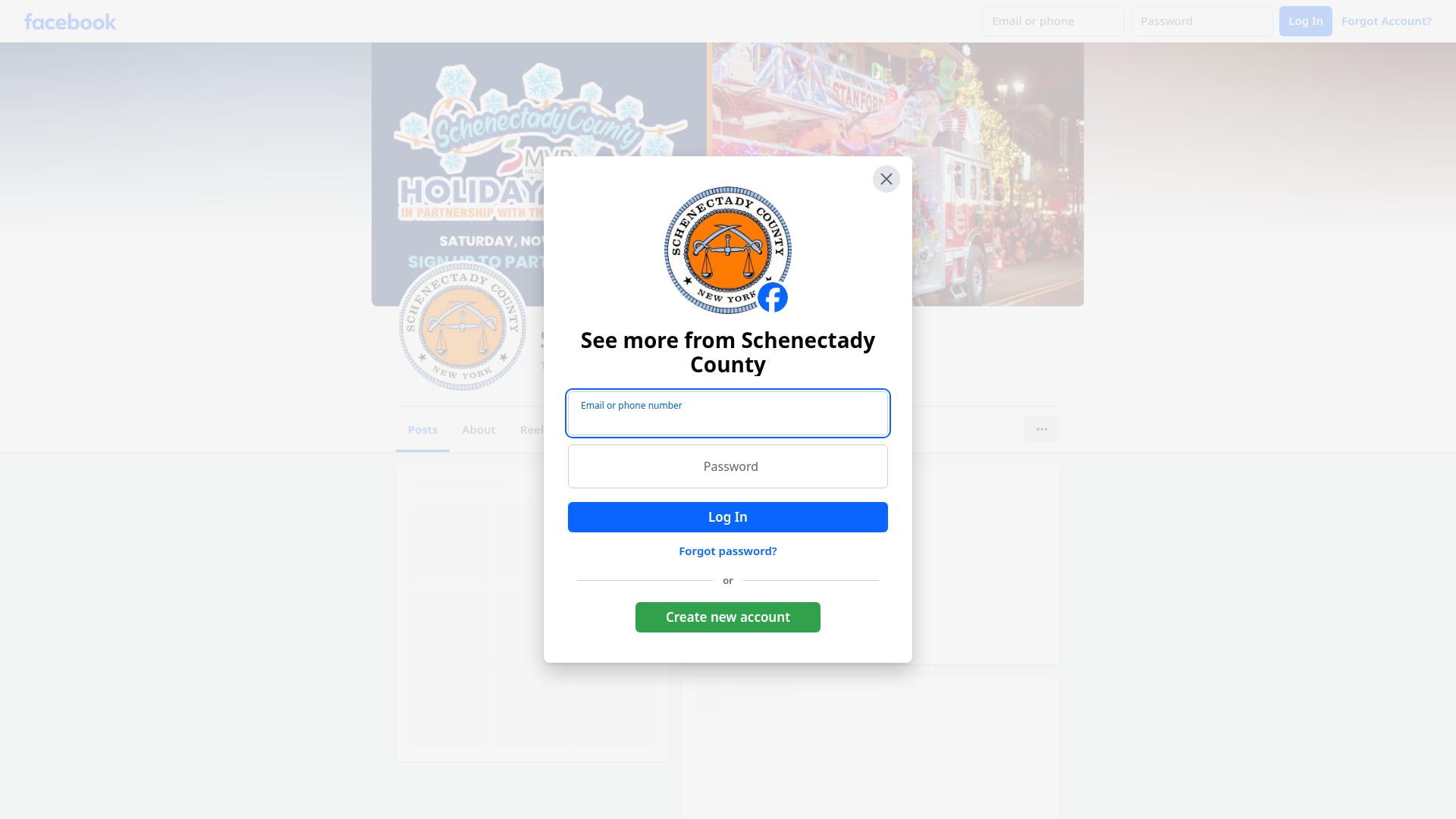 Screenshot of schenectadycountyny.gov