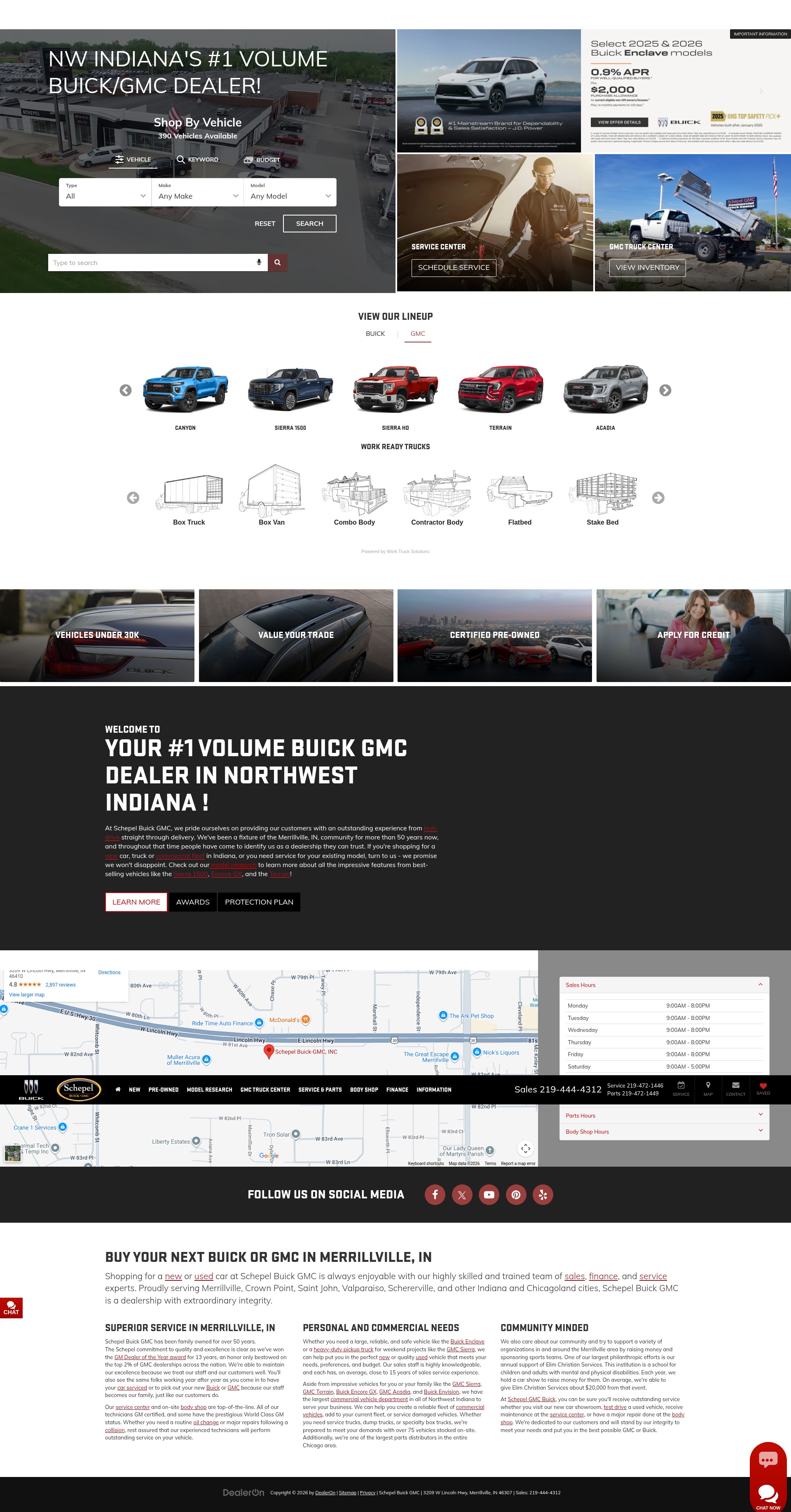 Screenshot of schepelbuick-gmc.com