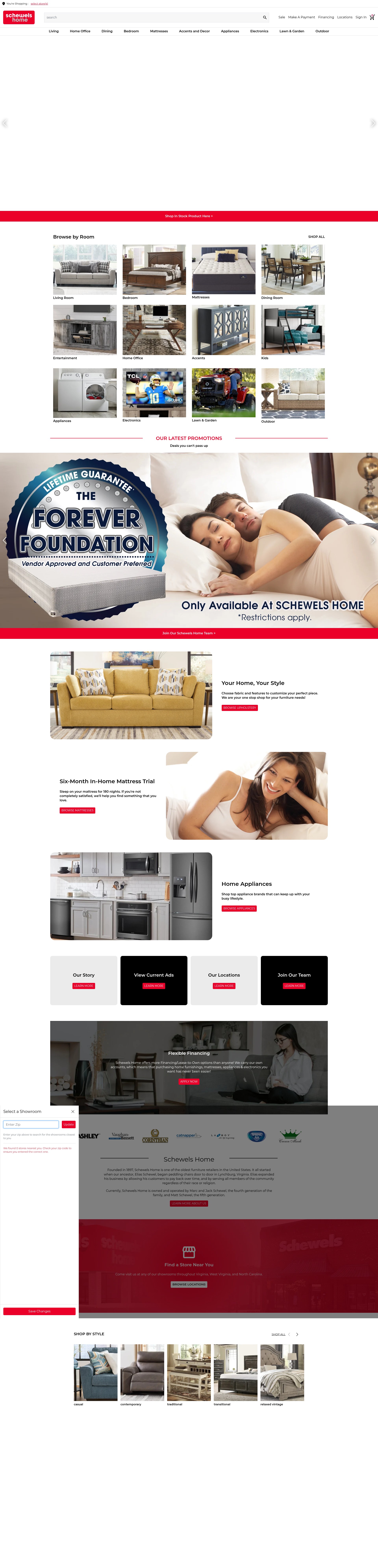 Screenshot of schewelshome.com