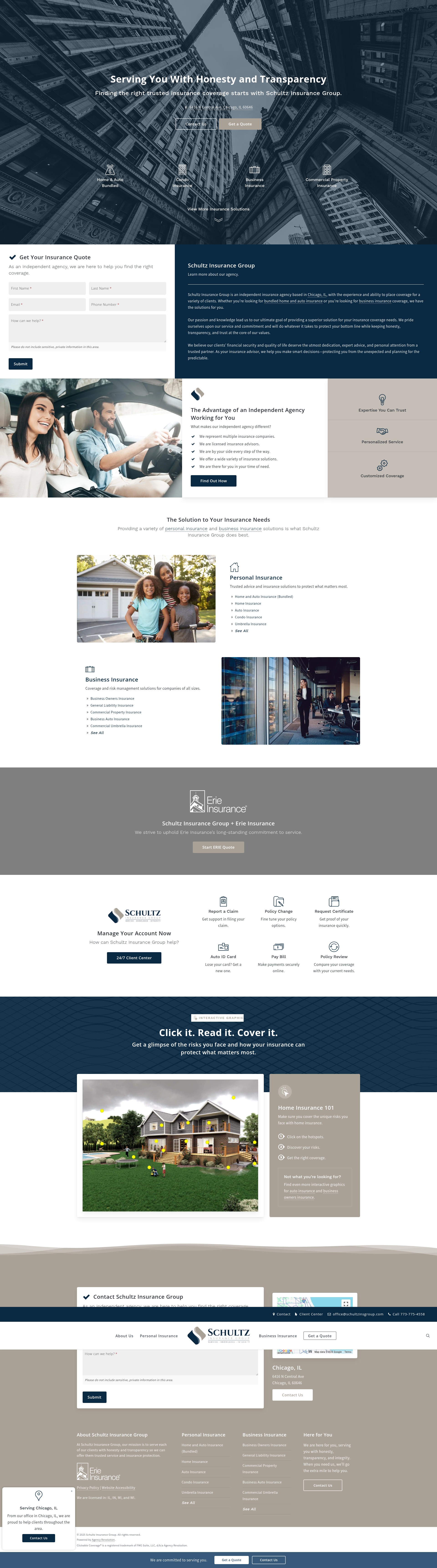 Screenshot of schultzinsgroup.com