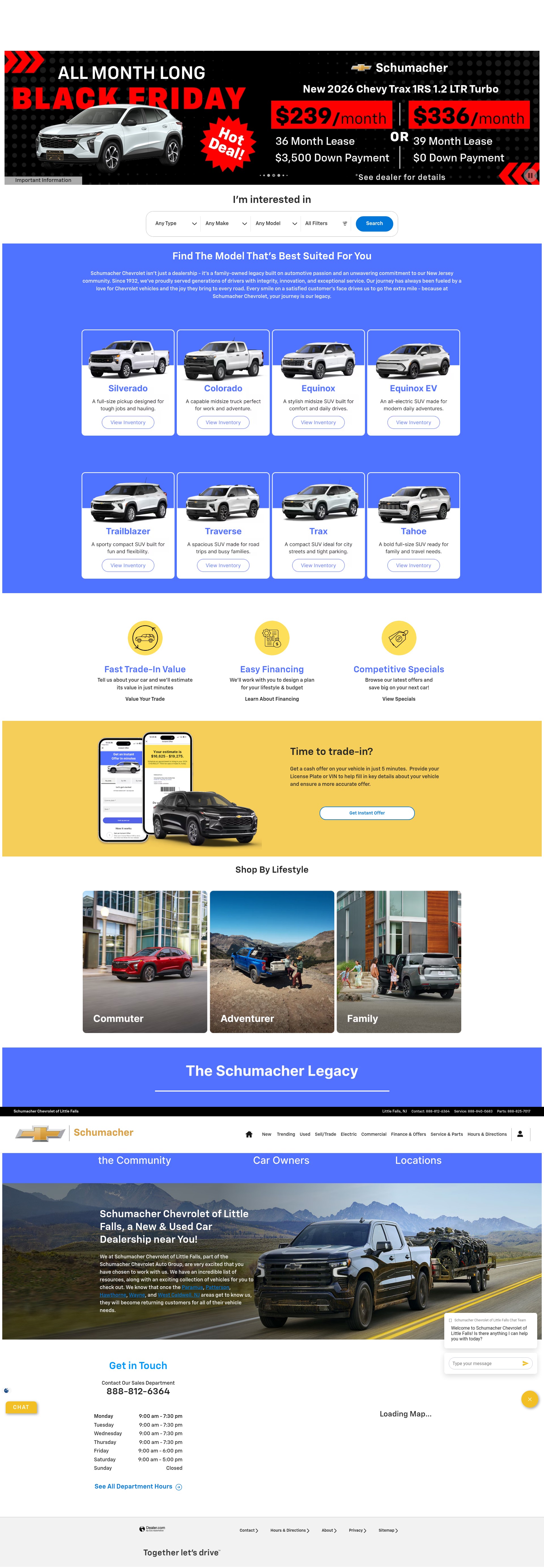 Screenshot of schumacherchevy.net