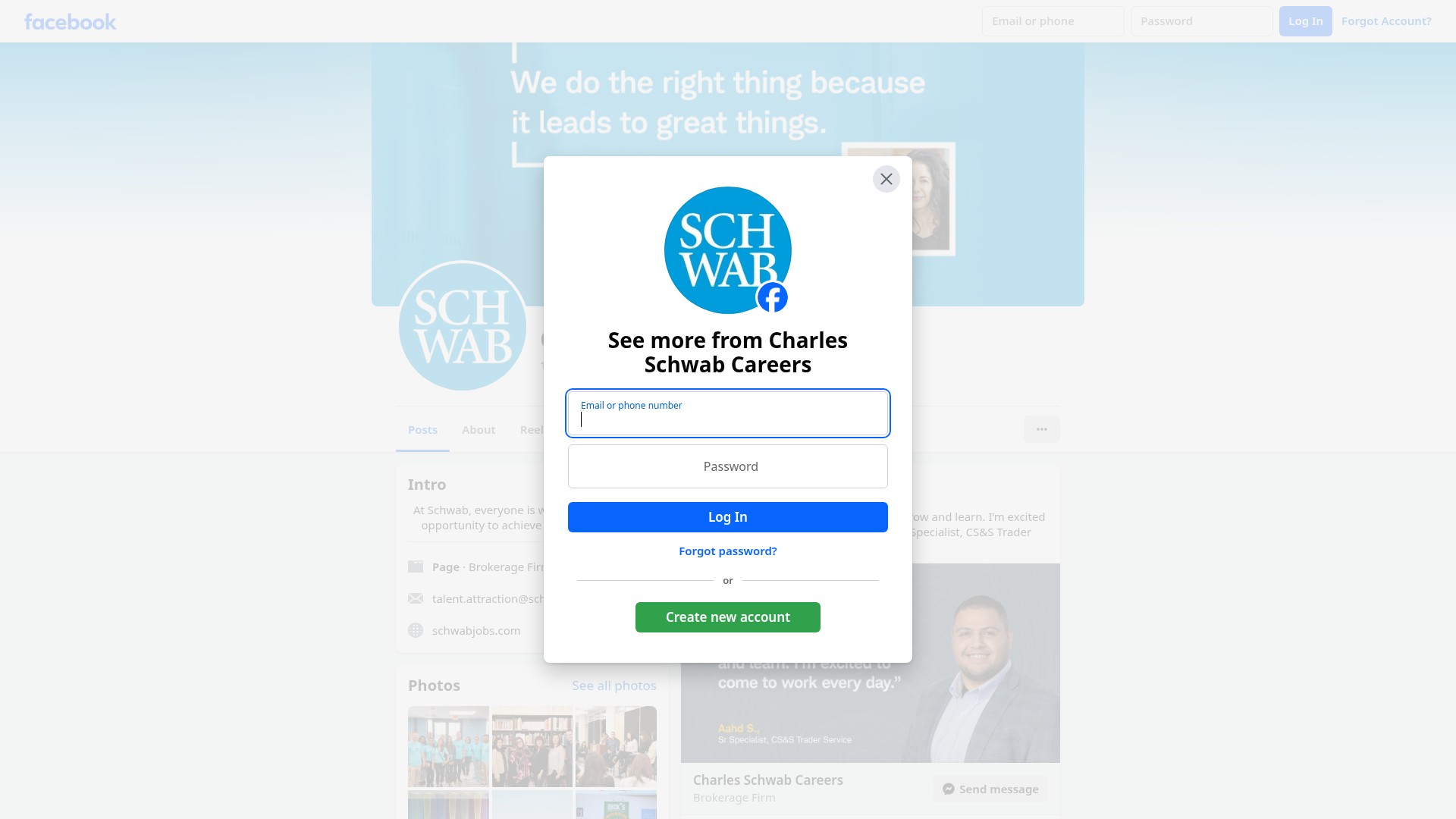 Screenshot of schwabjobs.com