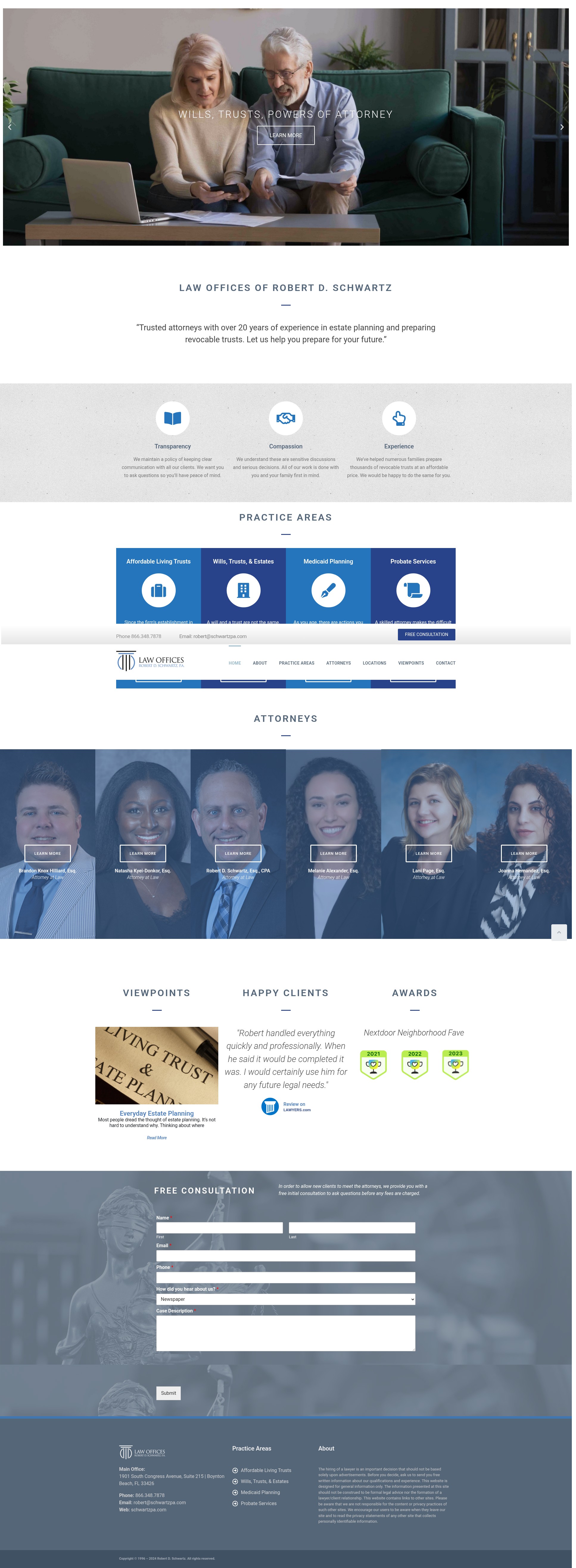 Screenshot of schwartzpa.com