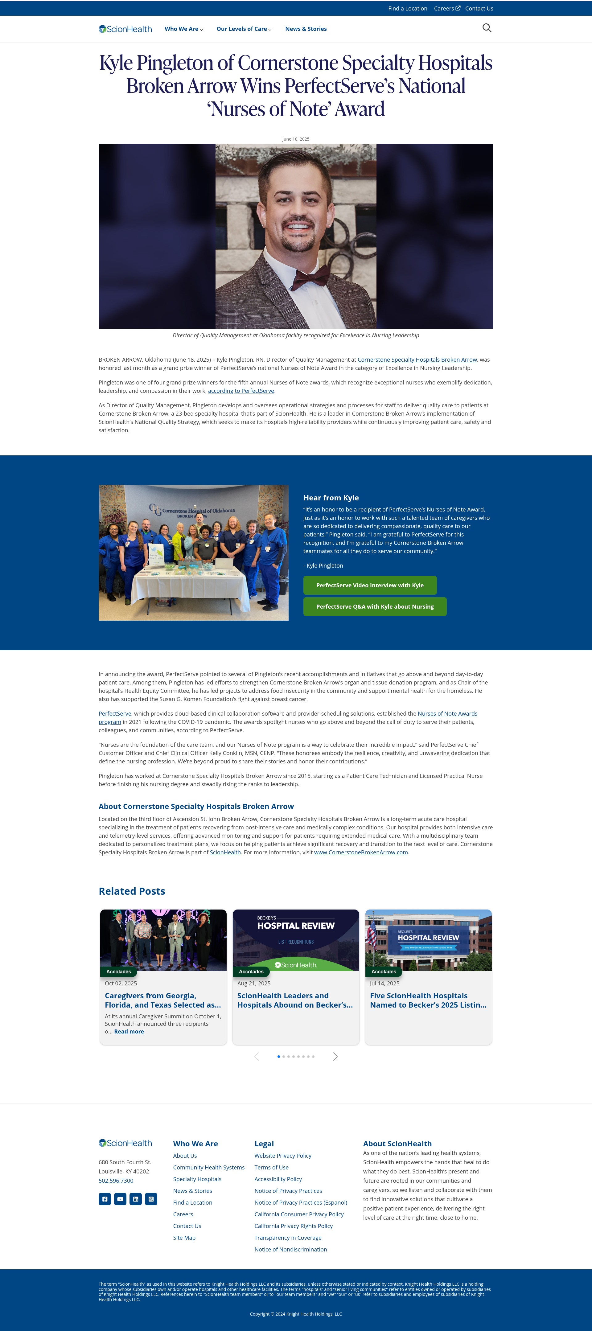 Screenshot of scionhealth.com
