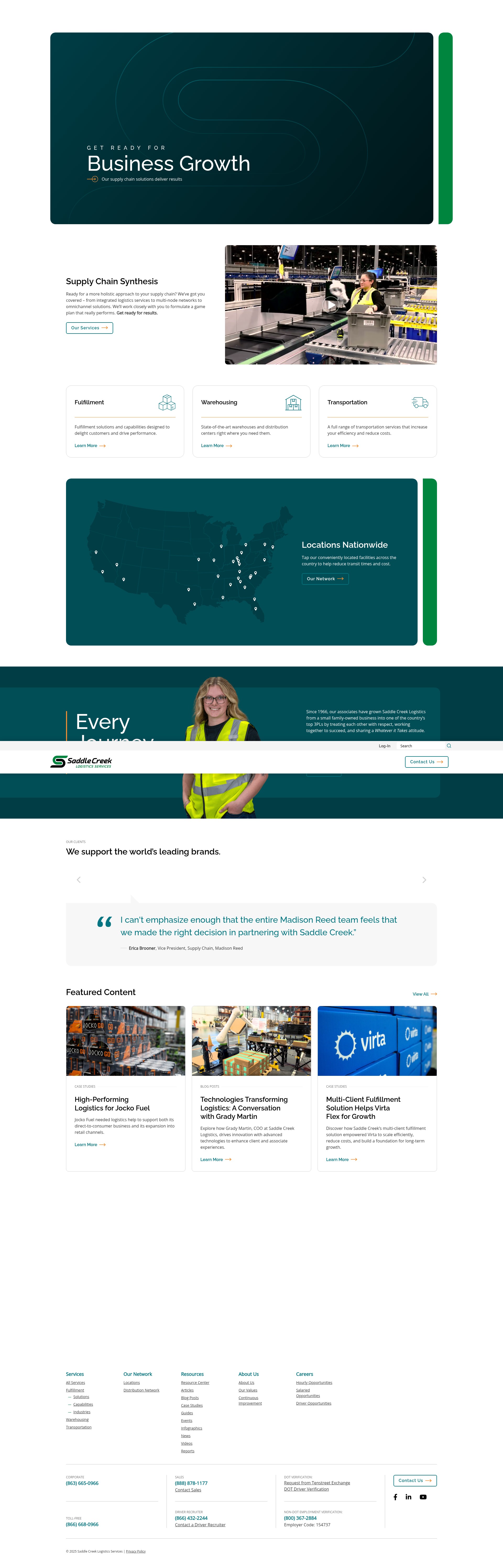 Screenshot of sclogistics.com