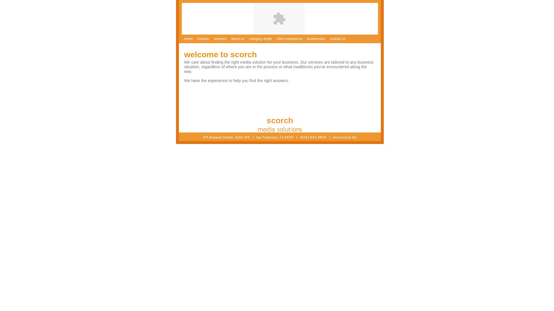 Screenshot of scorch.biz