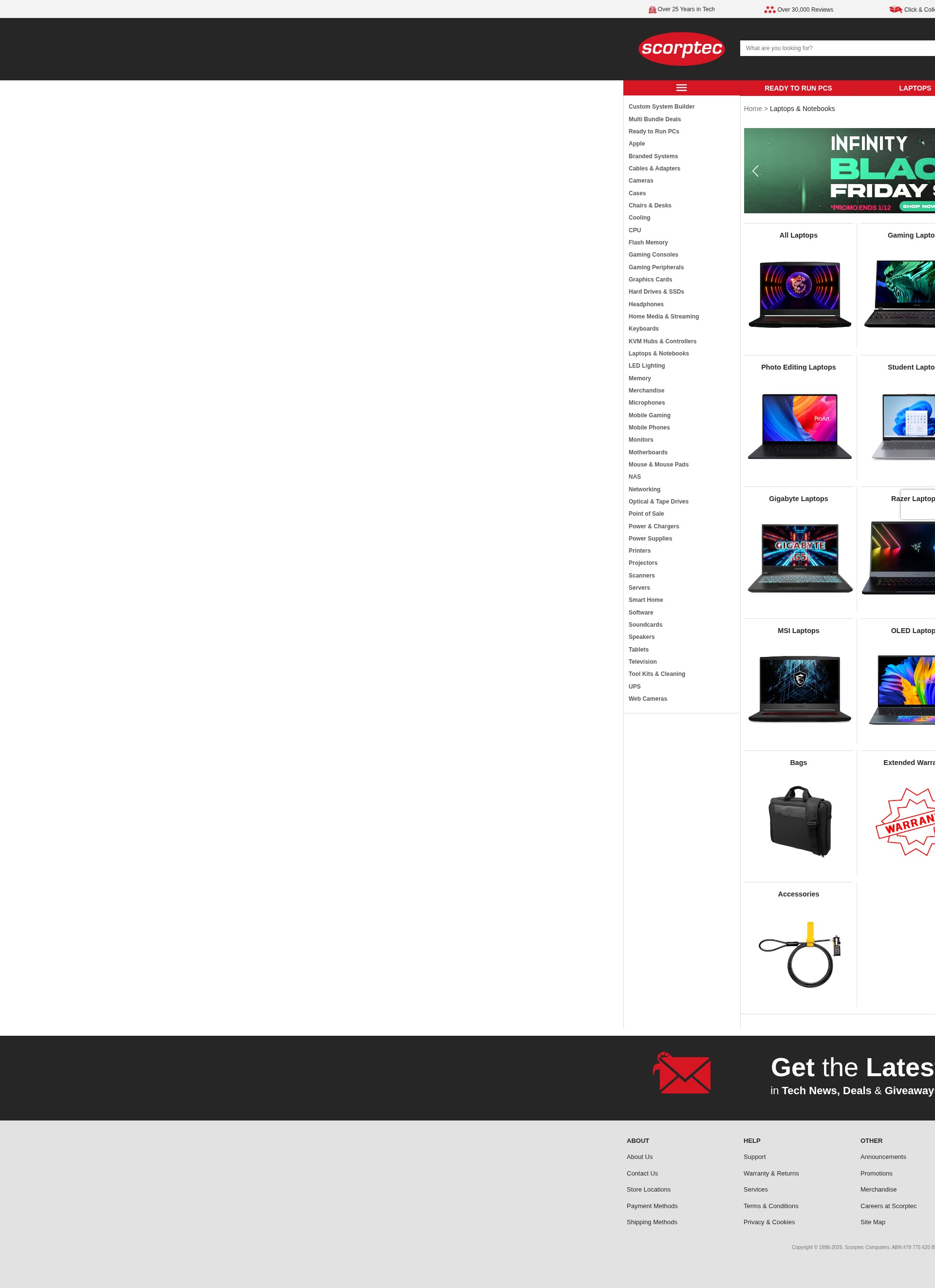 Screenshot of scorptec.com.au