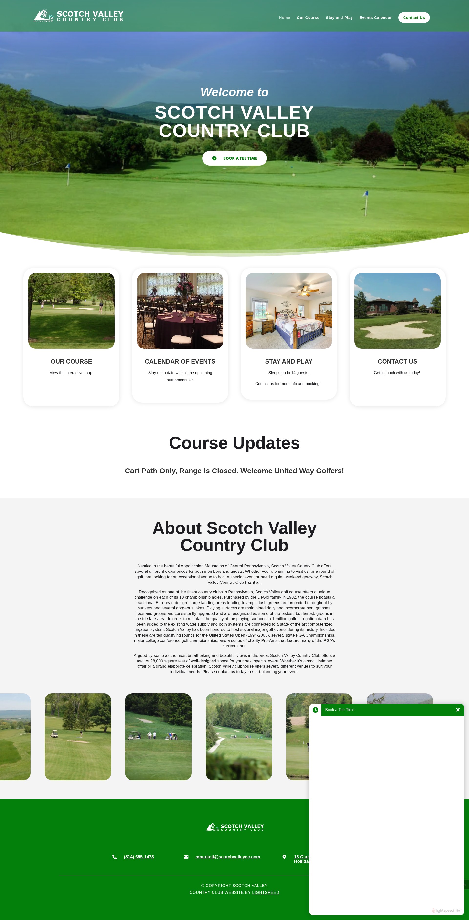 Screenshot of scotchvalleycc.com