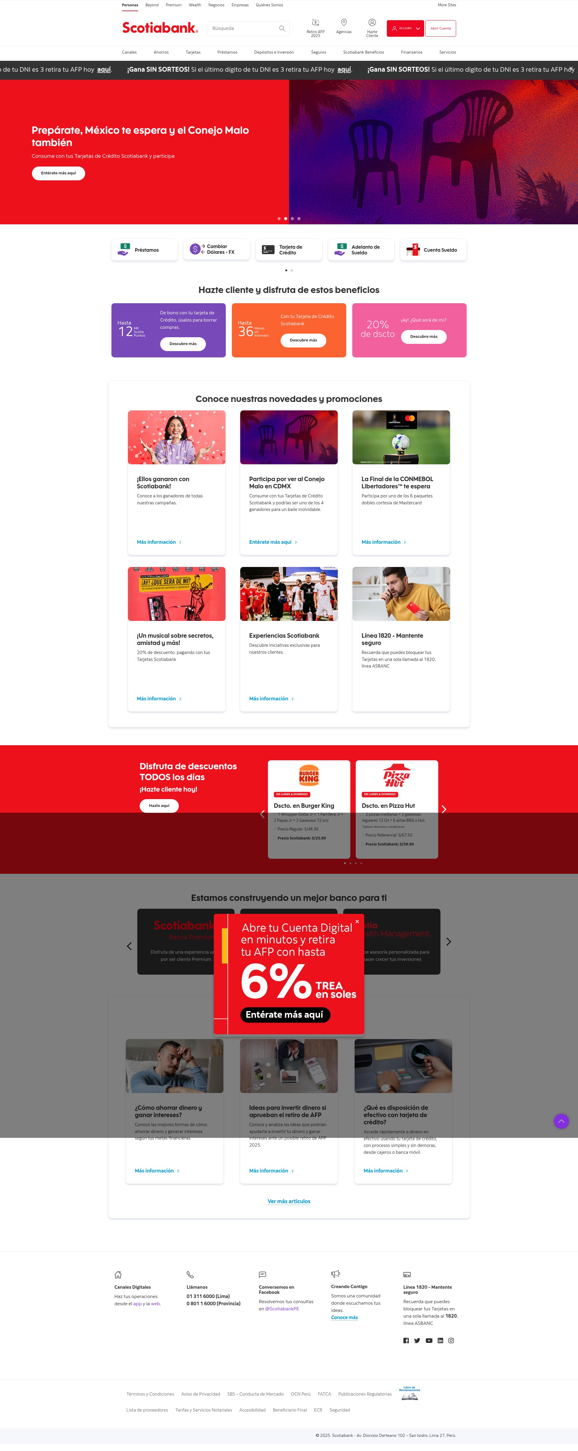 Screenshot of scotiabank.com.pe