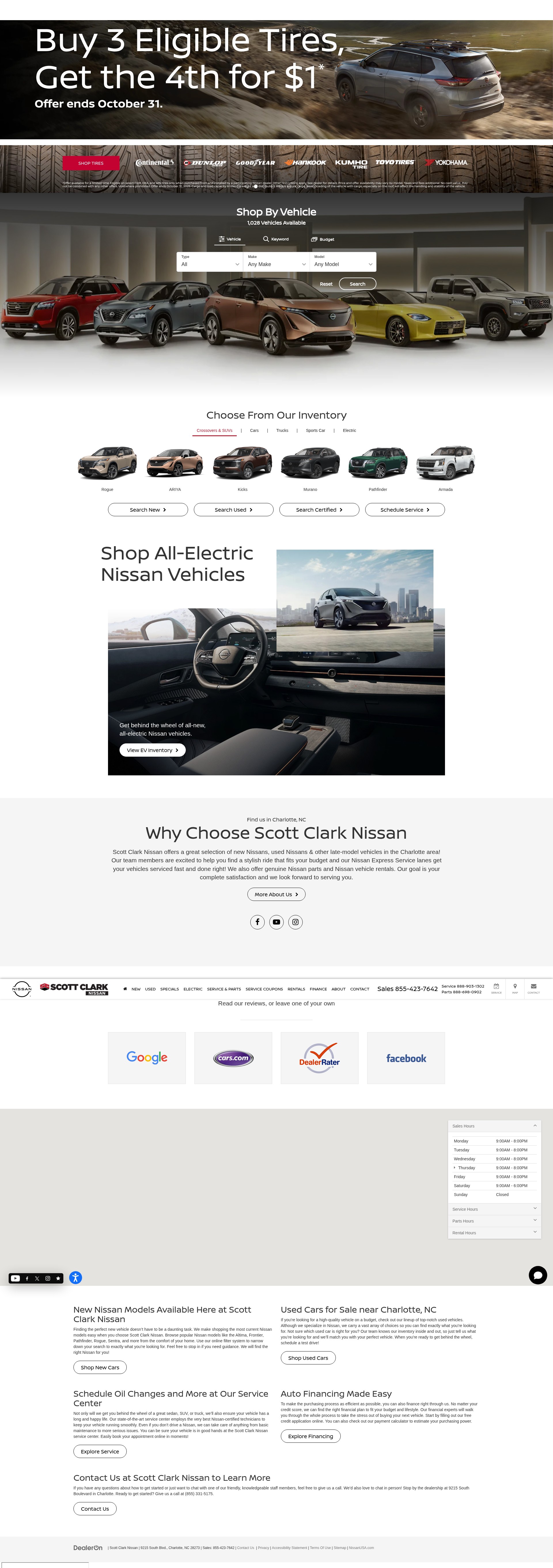 Screenshot of scottclarknissan.com