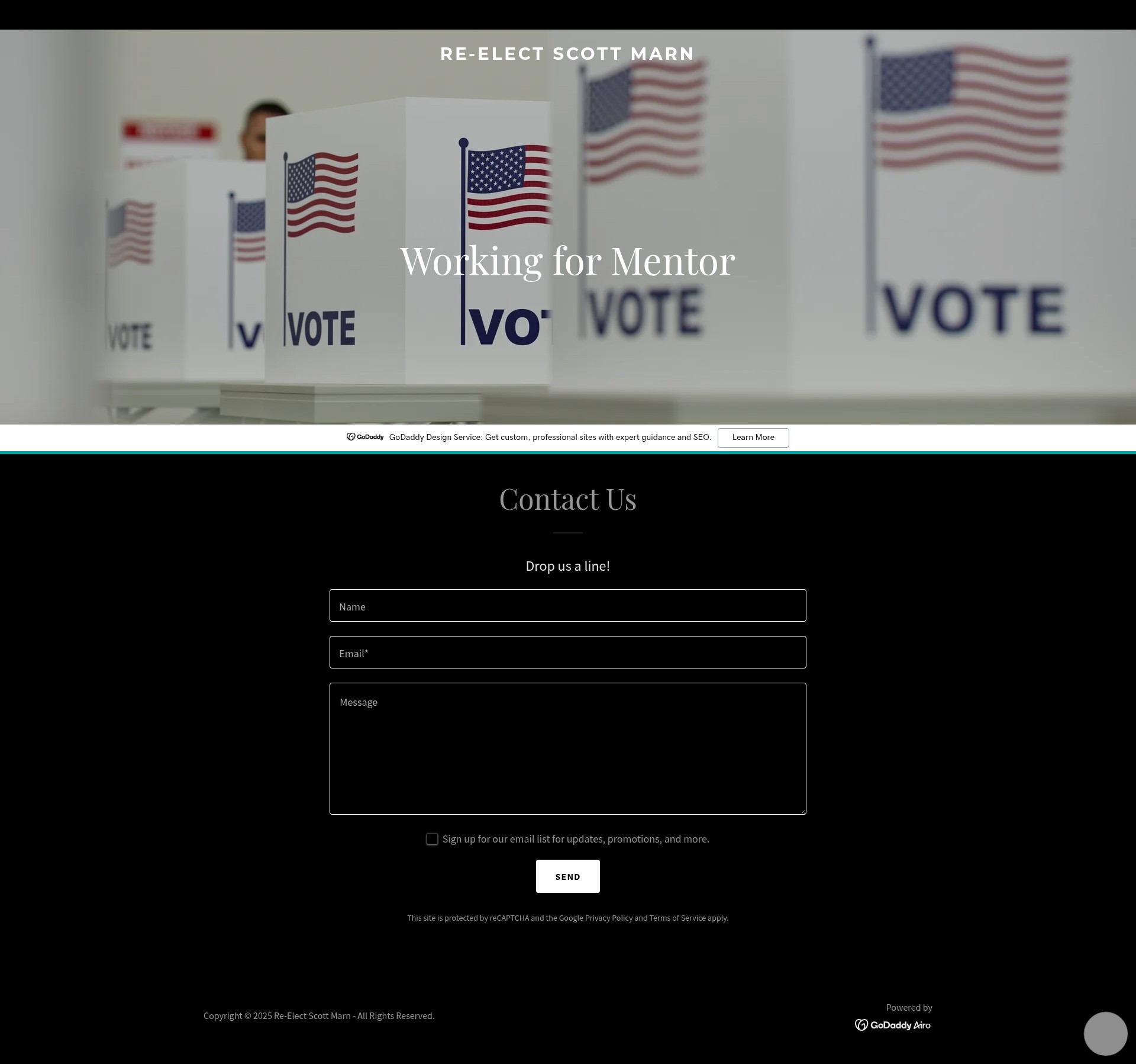 Screenshot of scottmarn.com
