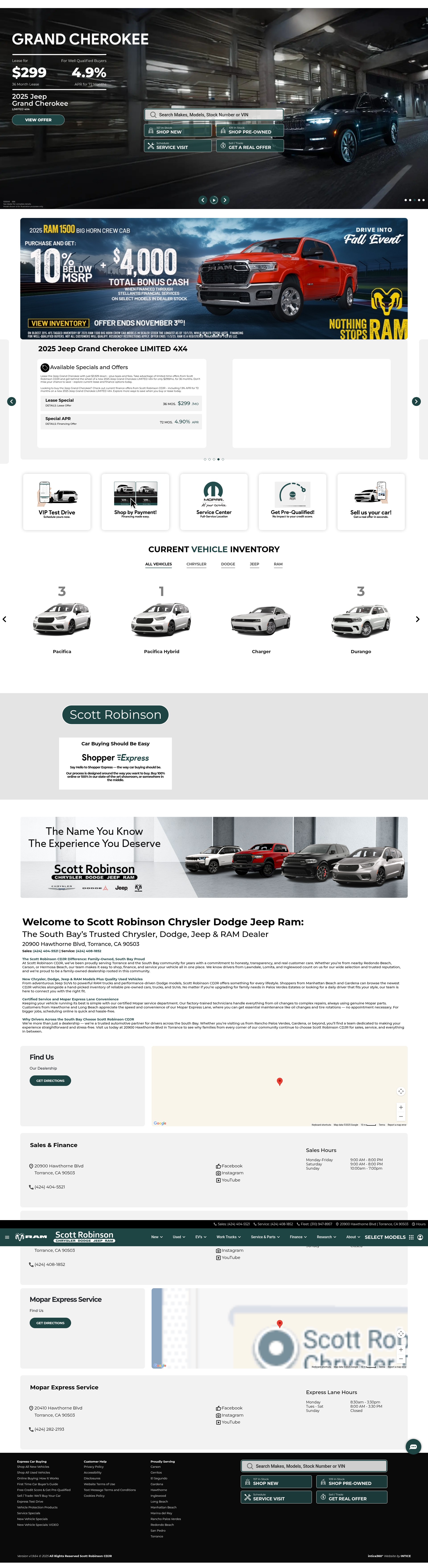 Screenshot of scottrobinsonchryslerdodgejeepram.com