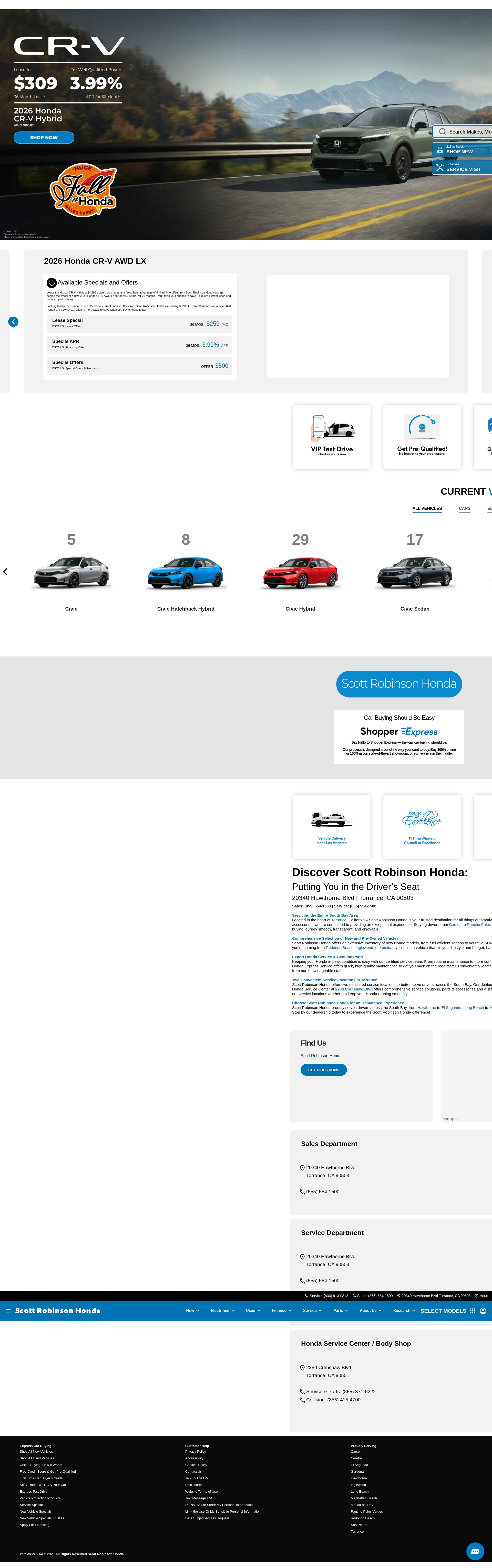 Screenshot of scottrobinsonhonda.com