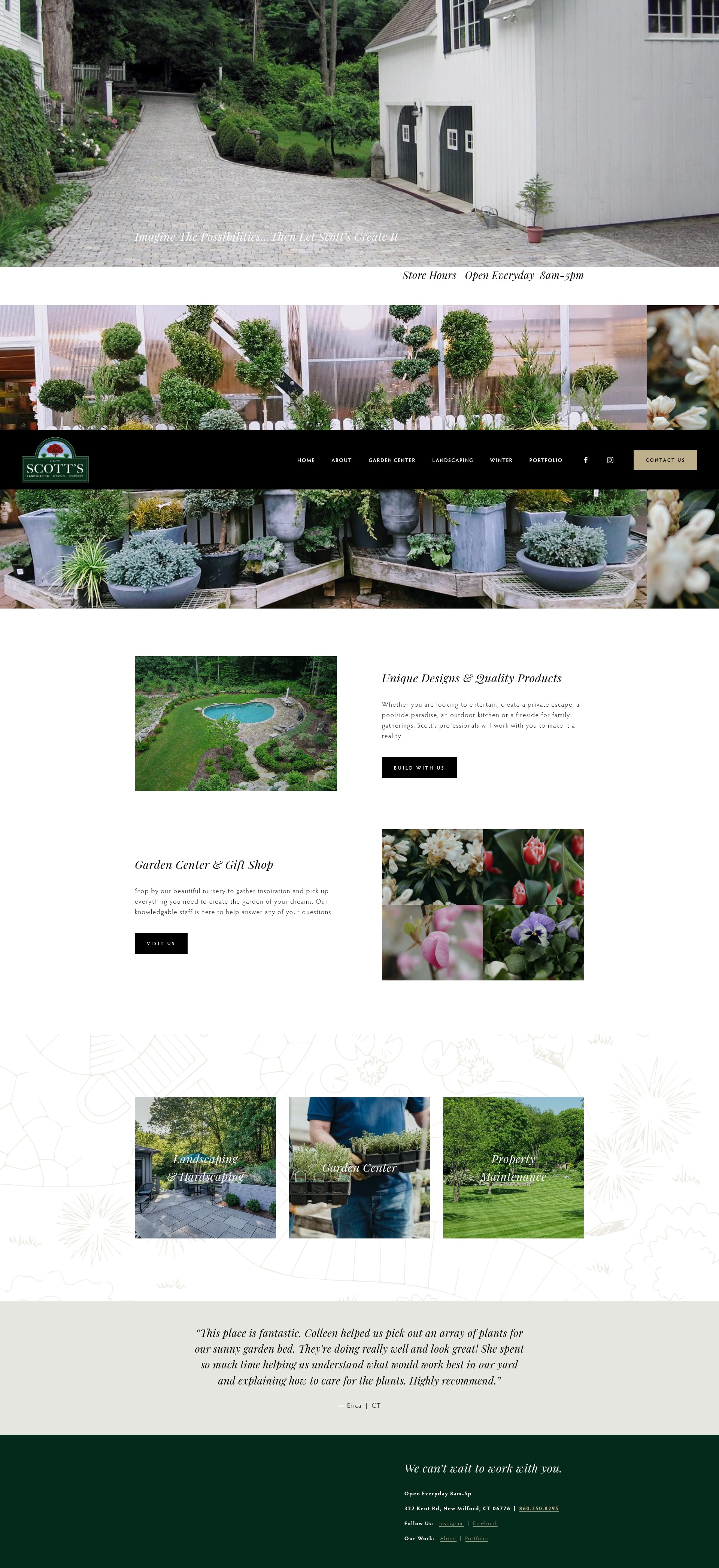 Screenshot of scottsnurseryandlandscaping.com