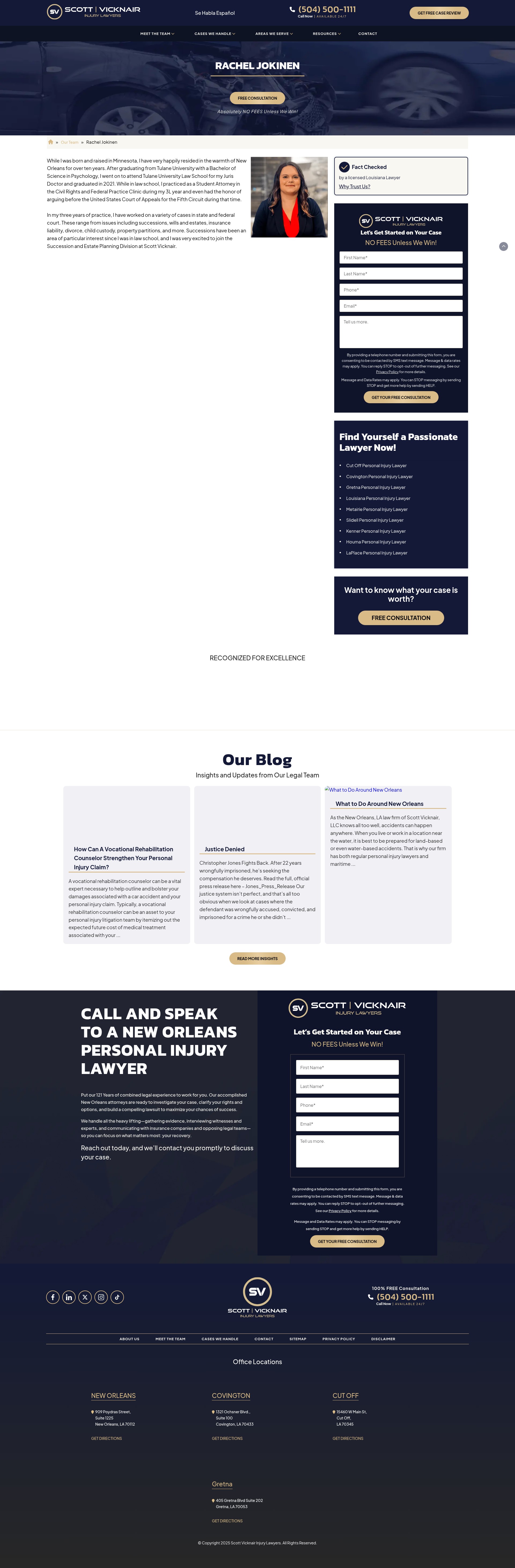 Screenshot of scottvicknair.com