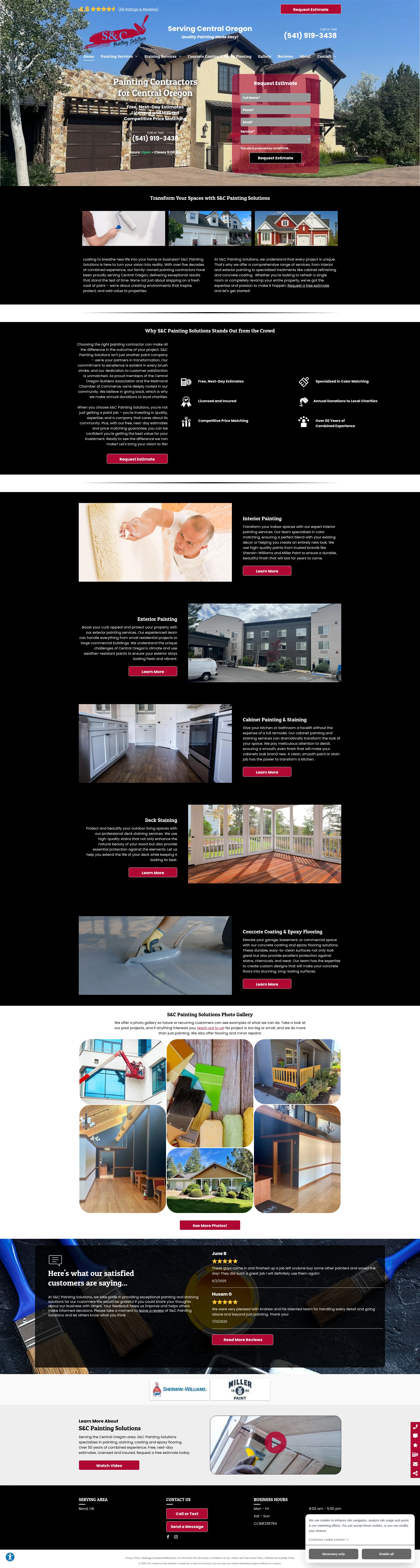 Screenshot of scpaintsolutions.com