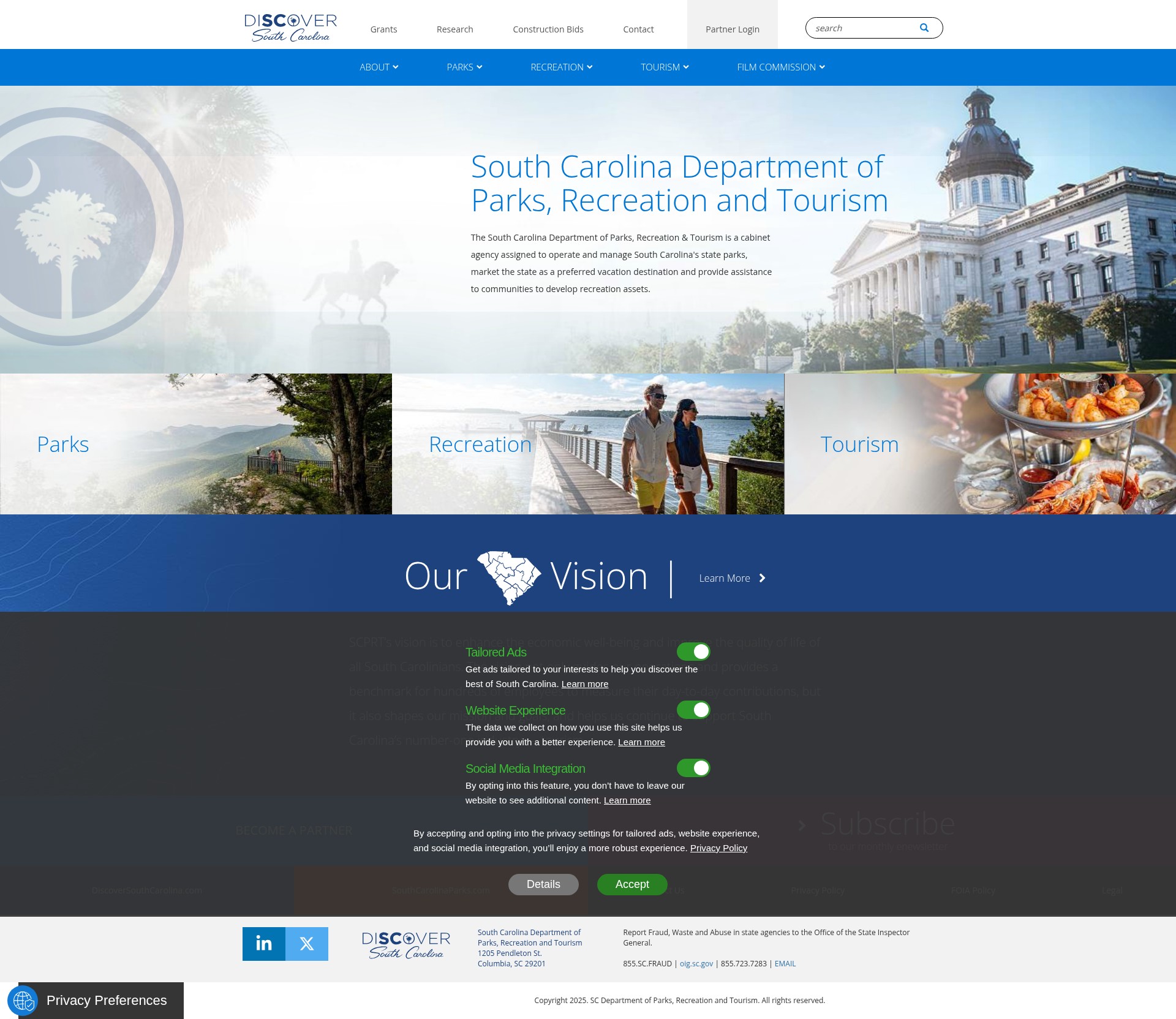 Screenshot of scprt.com