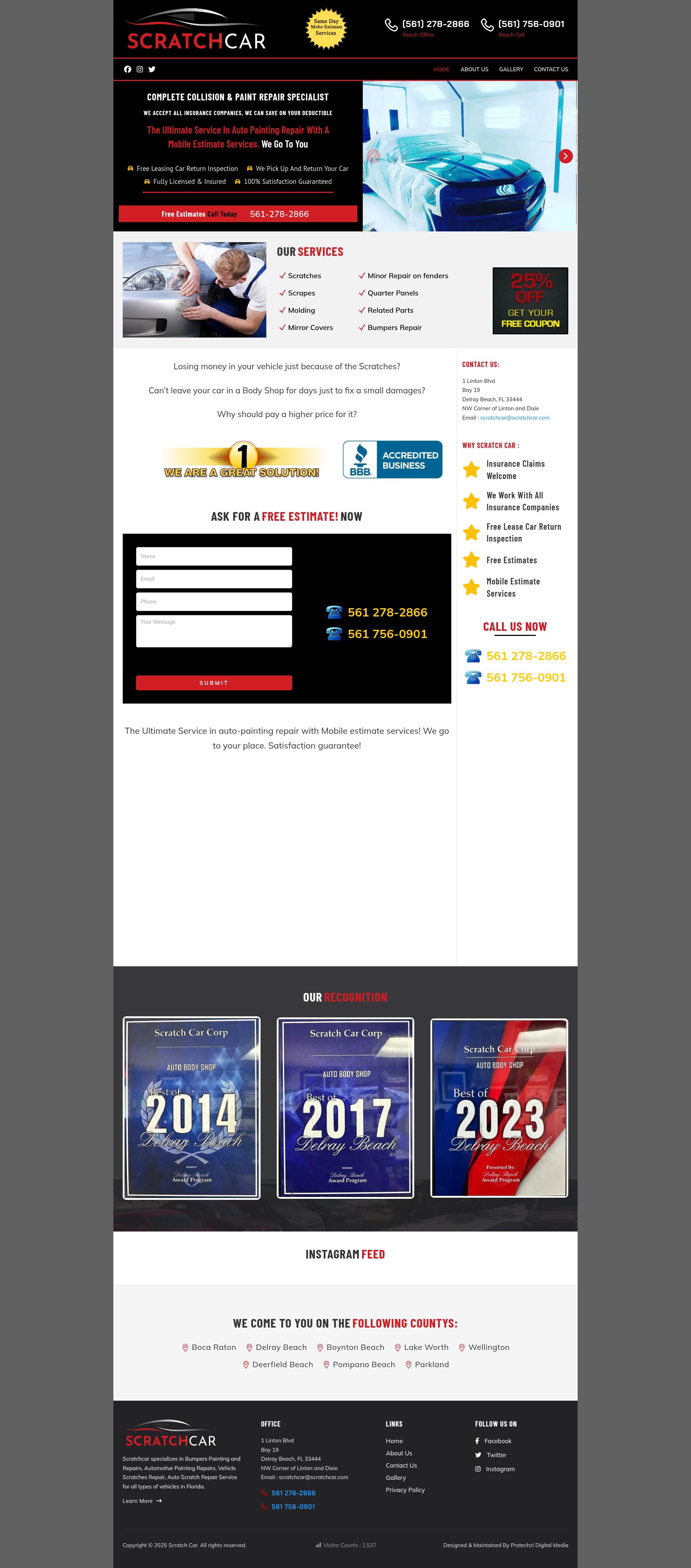 Screenshot of scratchcar.com