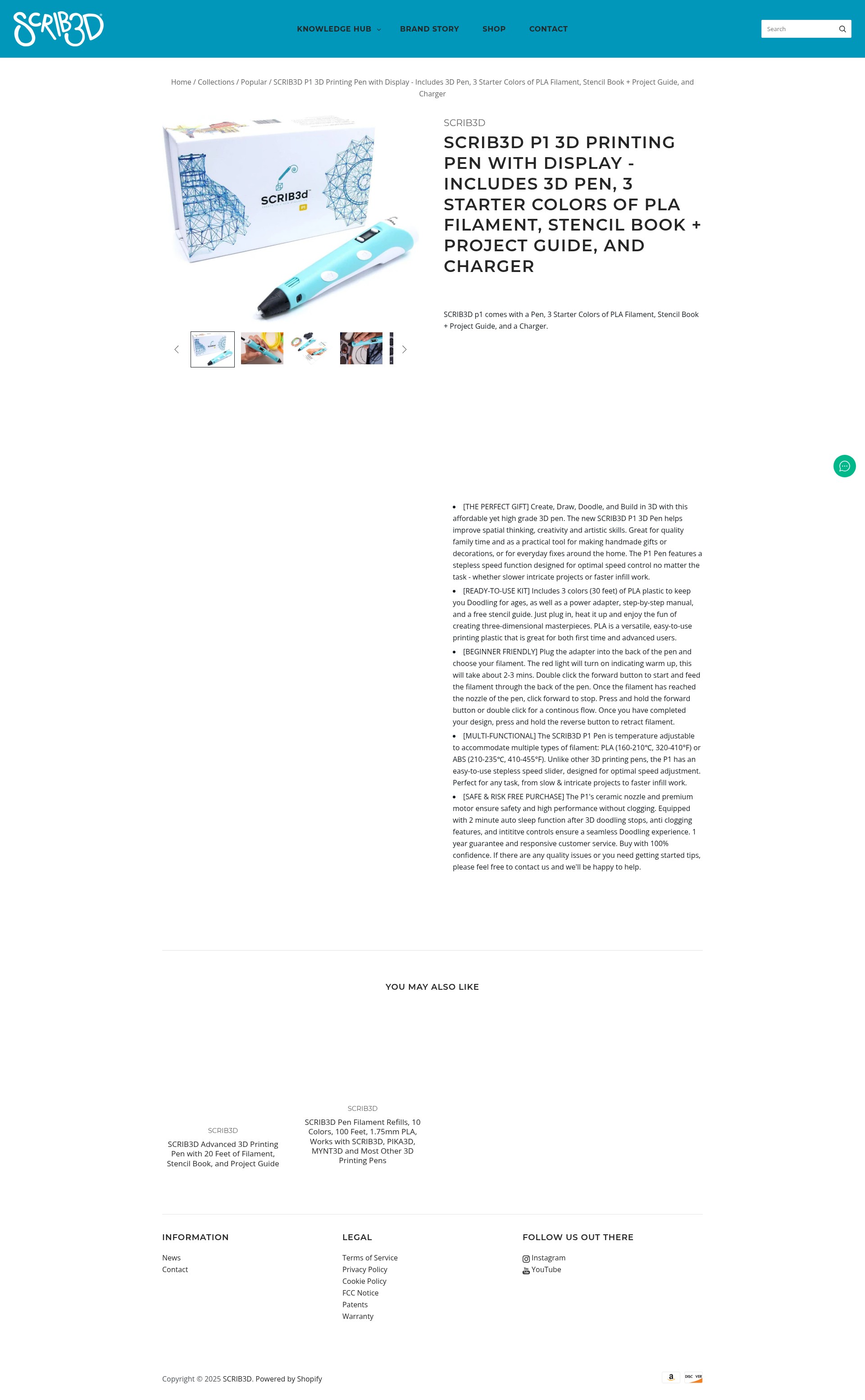 Screenshot of scrib3dpen.com