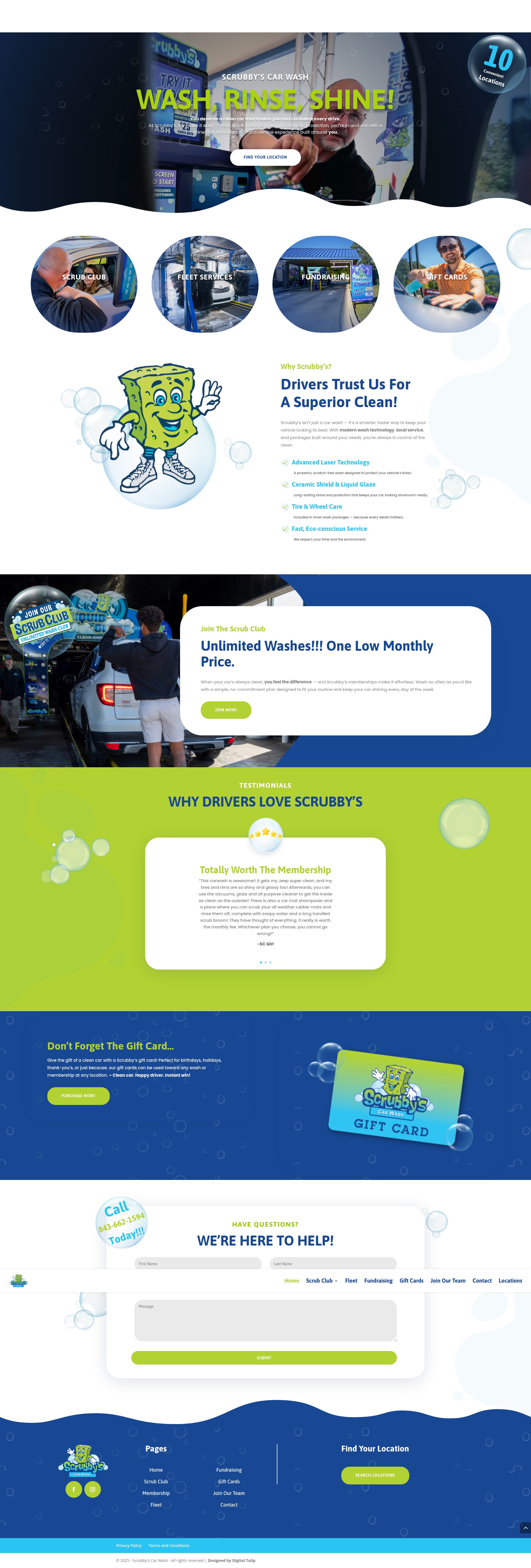 Screenshot of scrubbyscarwashes.com