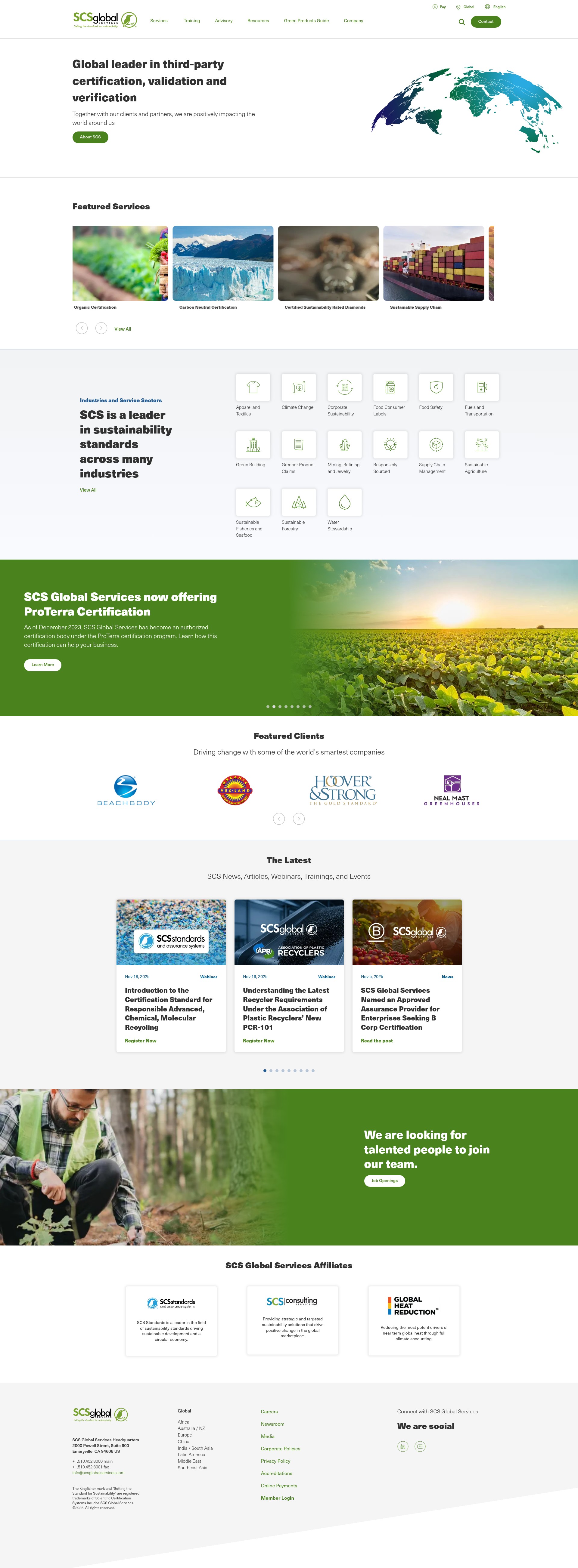 Screenshot of scsglobalservices.com