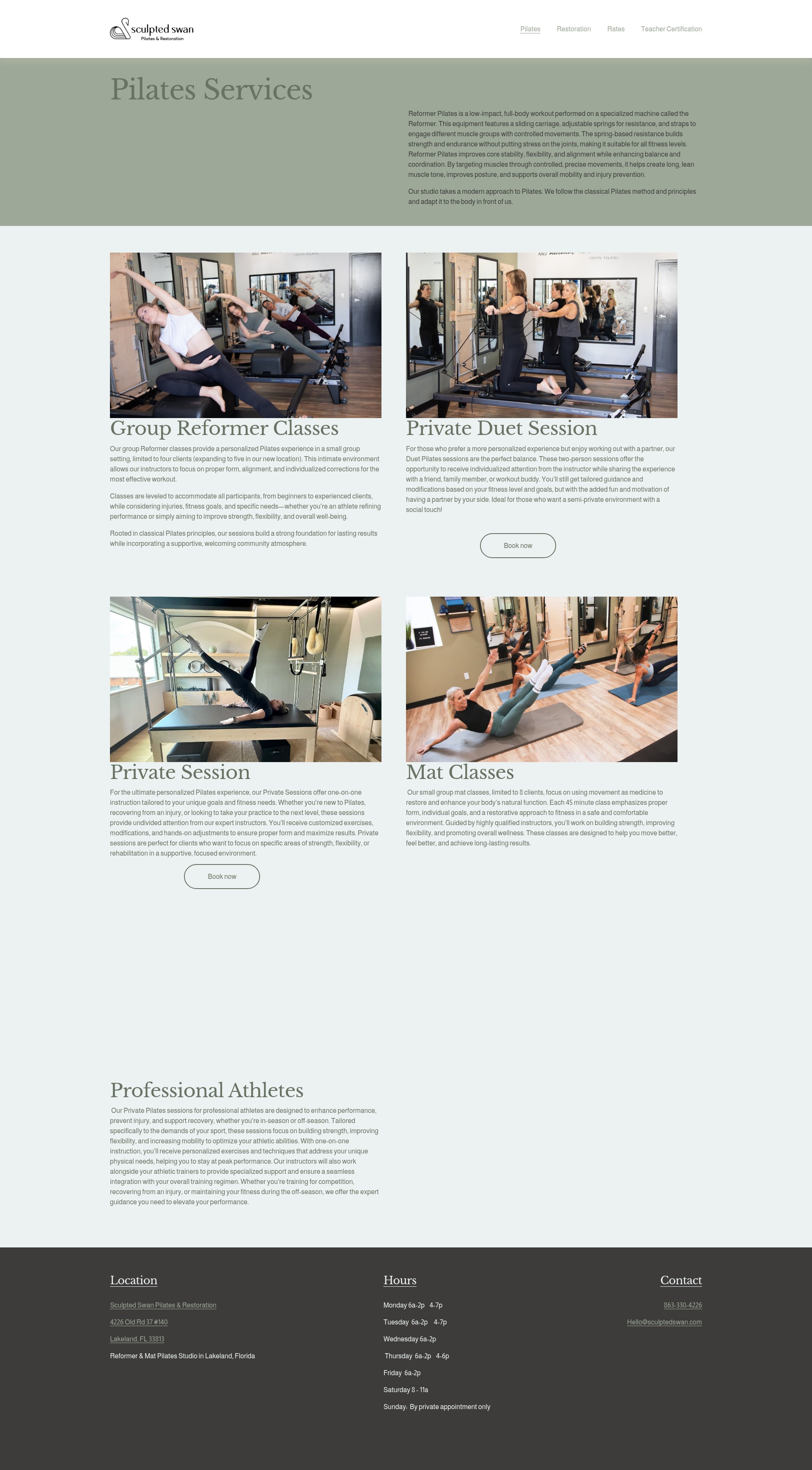 Screenshot of sculptedswan.com
