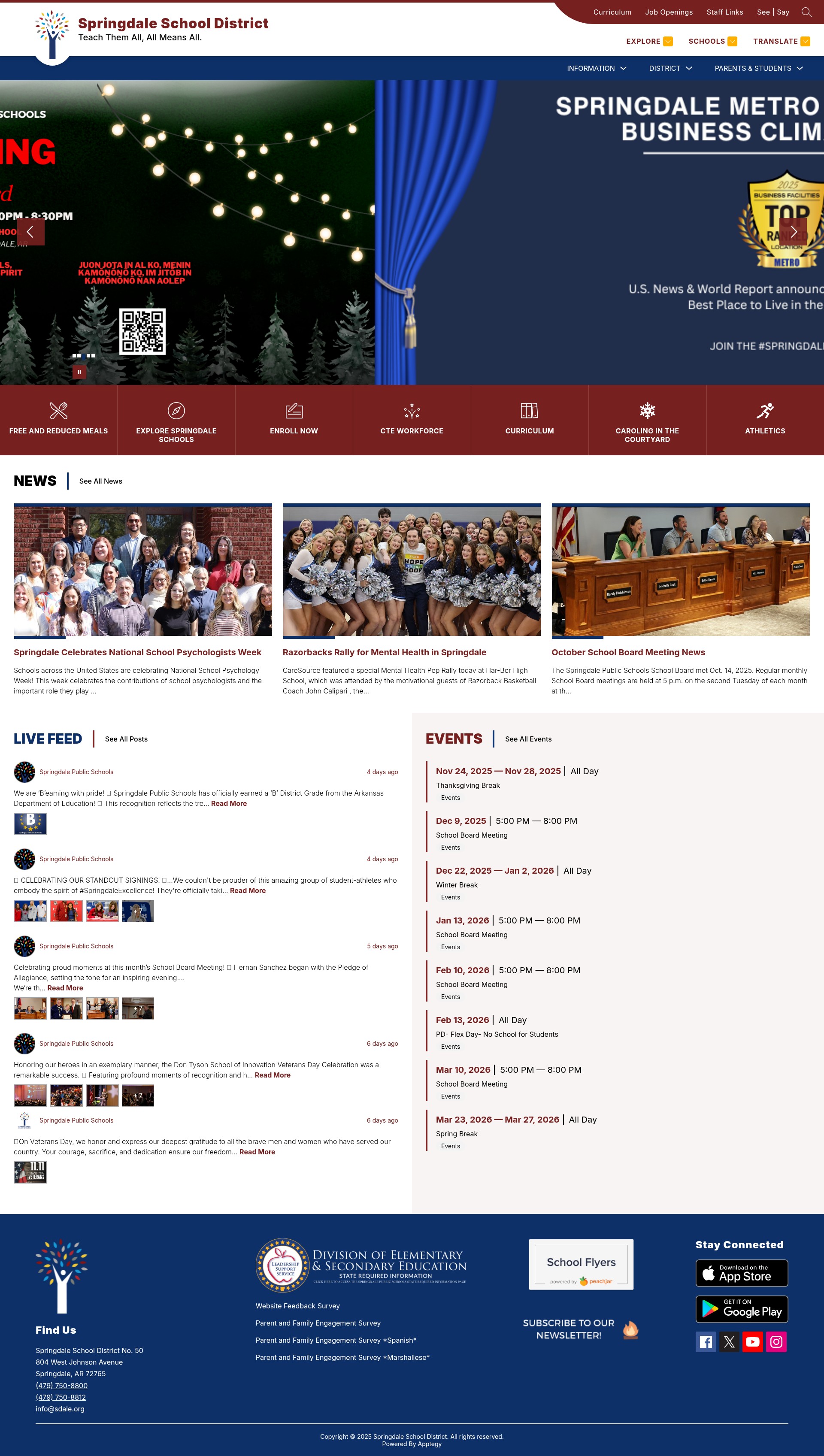 Screenshot of sdale.org