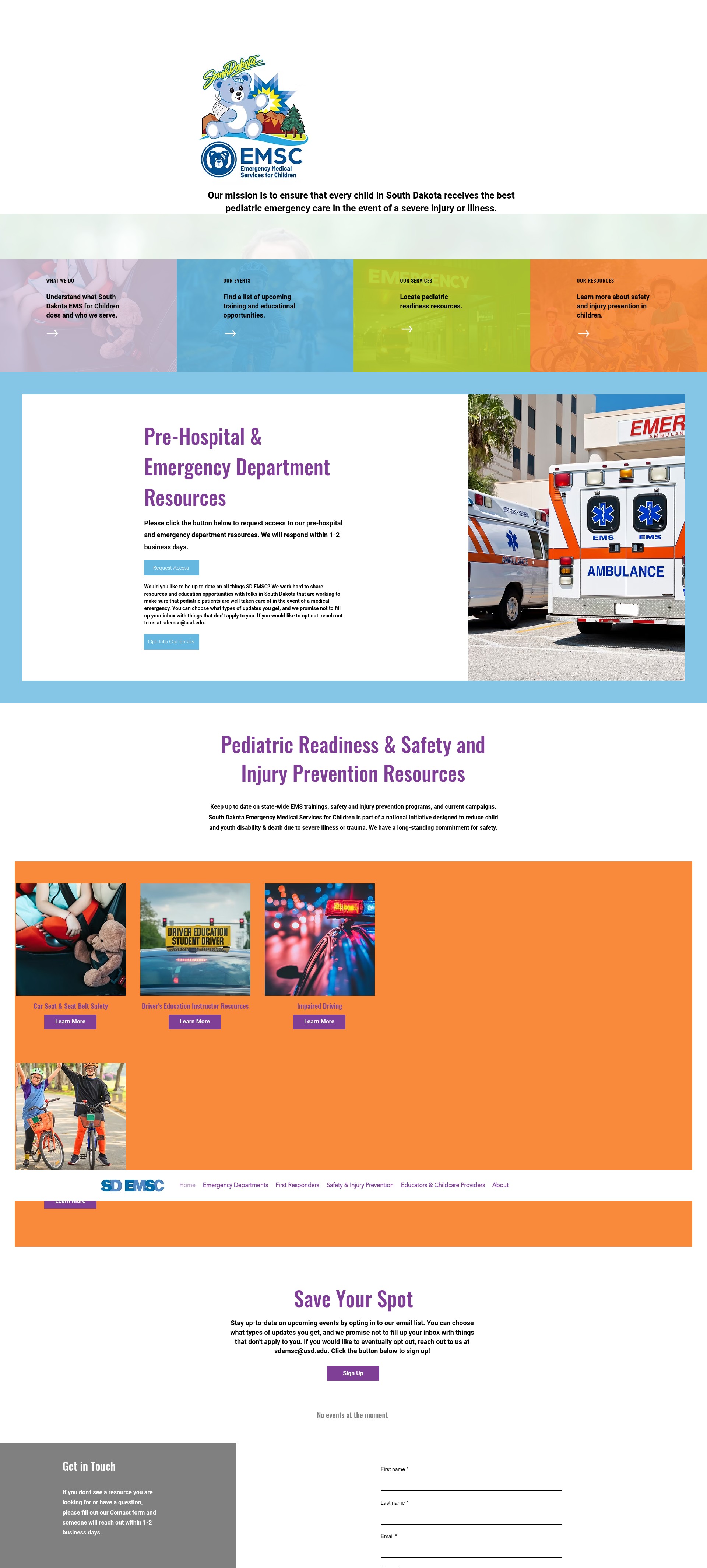 Screenshot of sdemsc.org