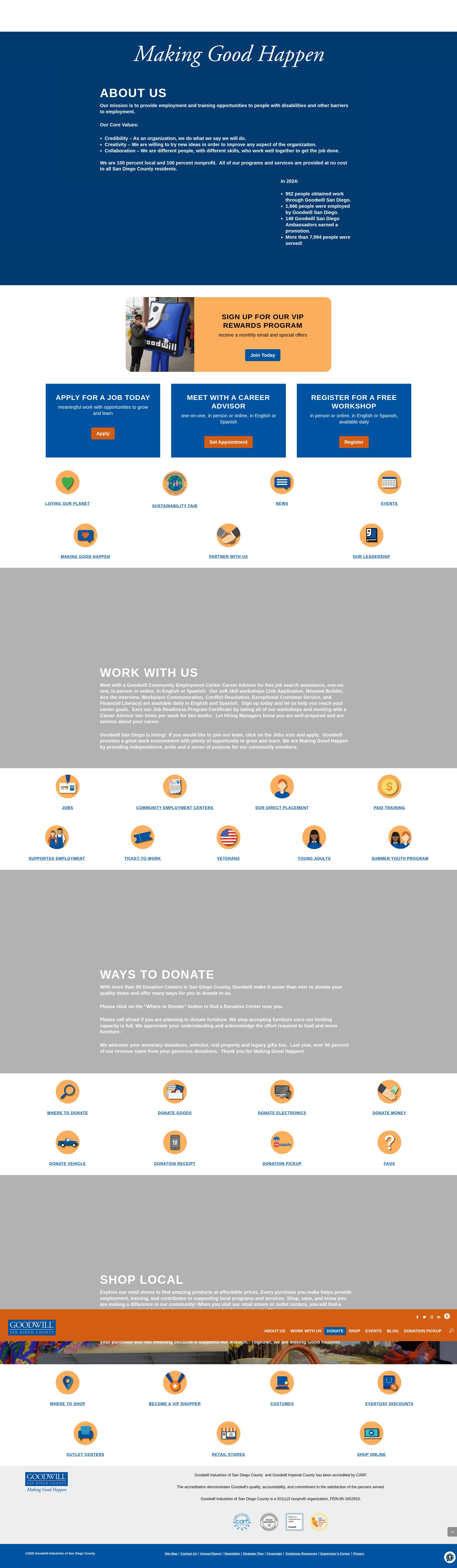 Screenshot of sdgoodwill.org