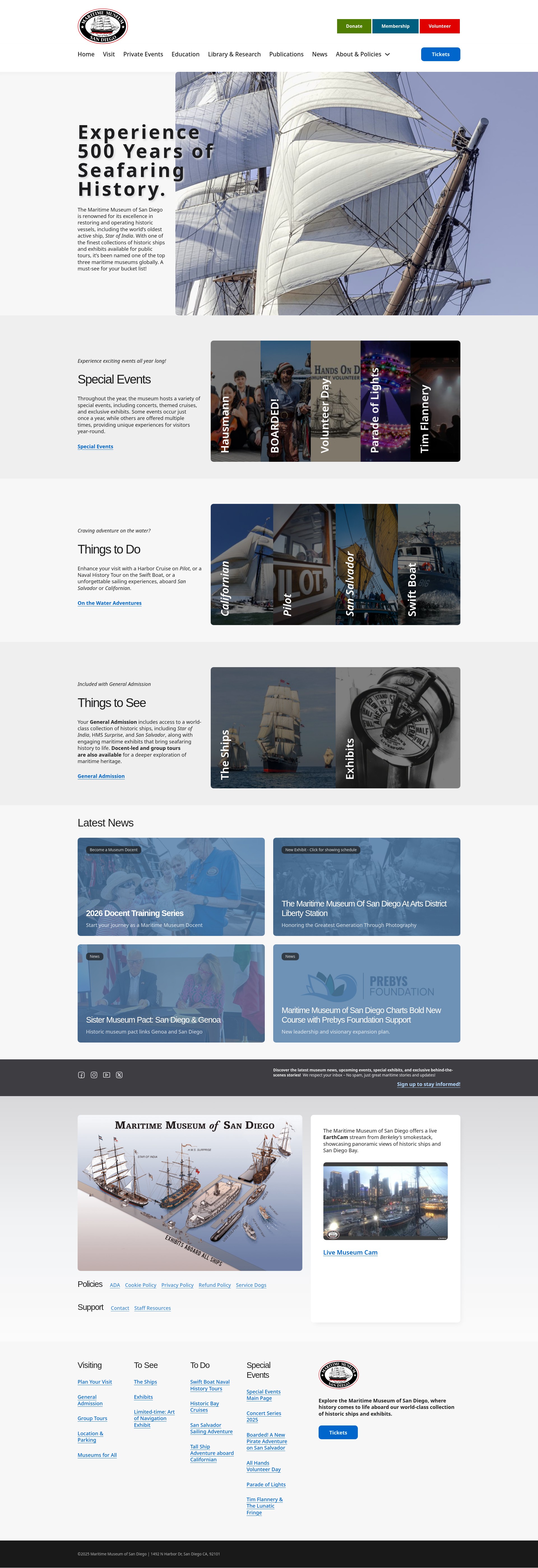 Screenshot of sdmaritime.org