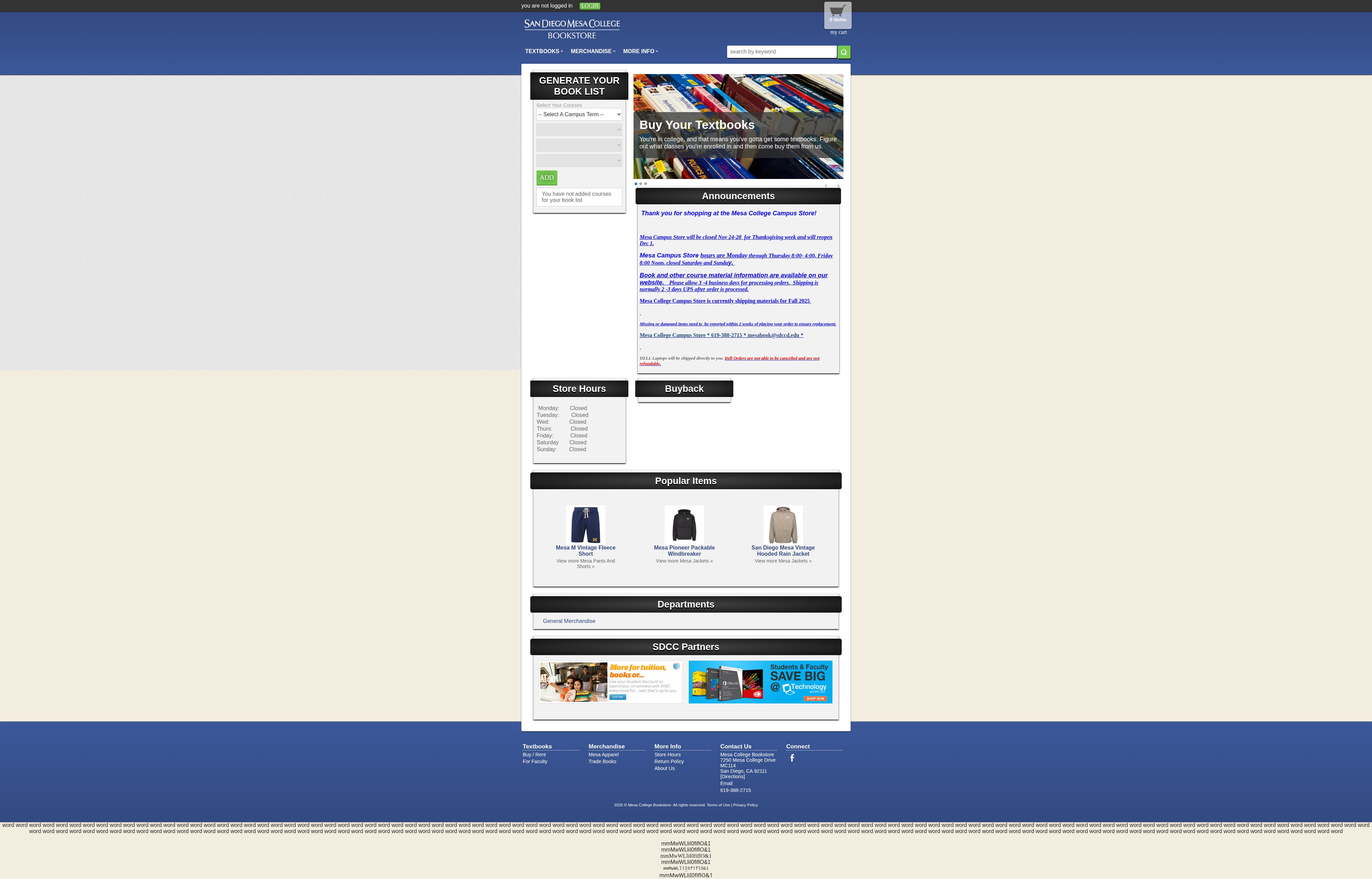 Screenshot of sdmesa.edu
