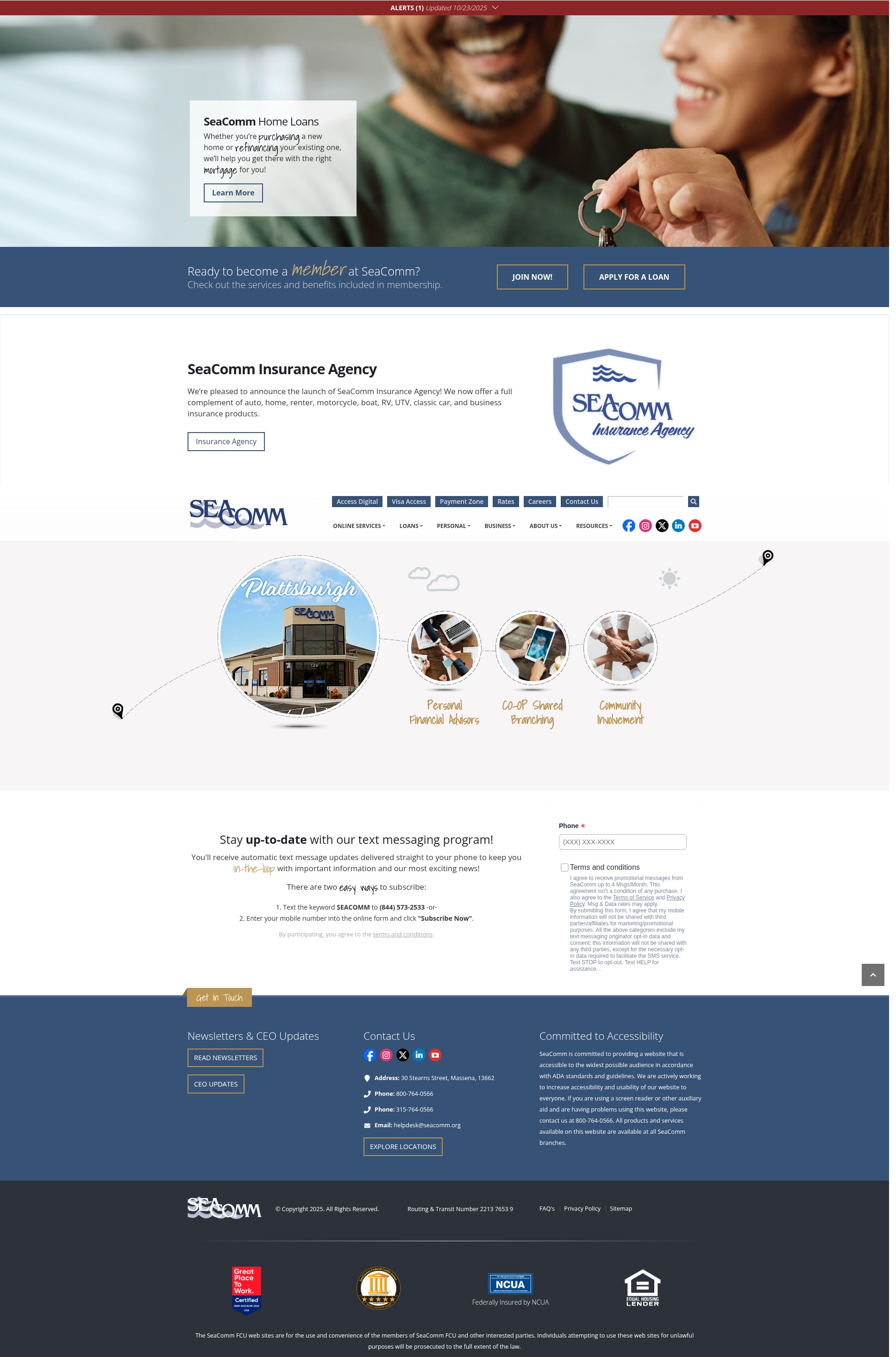 Screenshot of seacomm.org