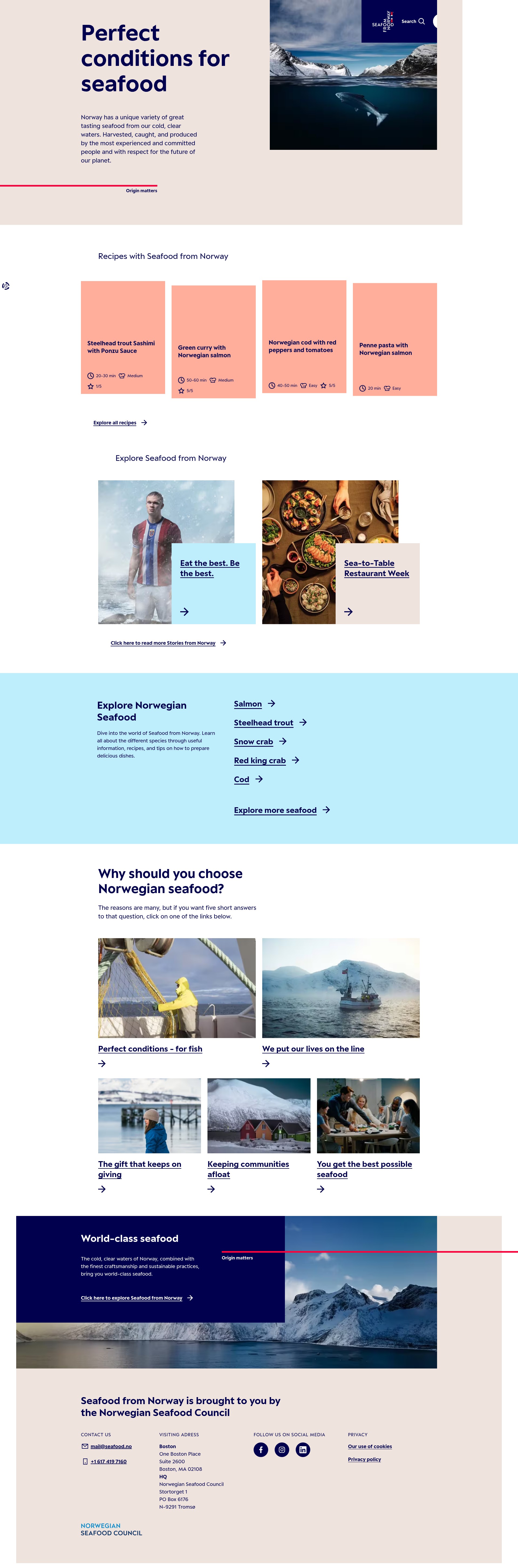 Screenshot of seafoodfromnorway.us