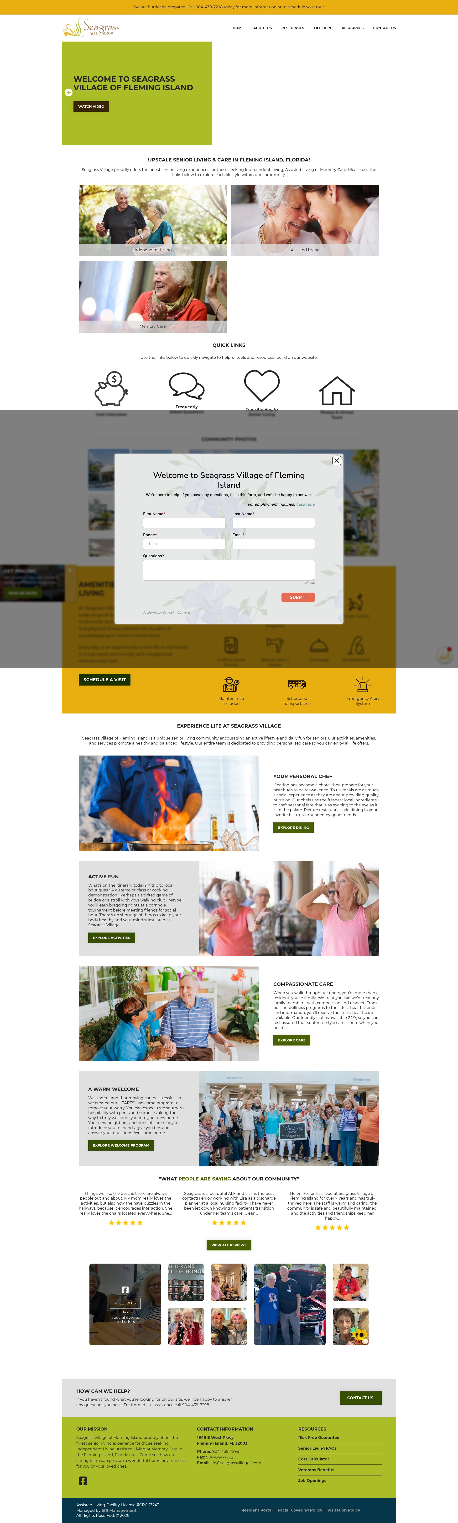 Screenshot of seagrassvillagefi.com