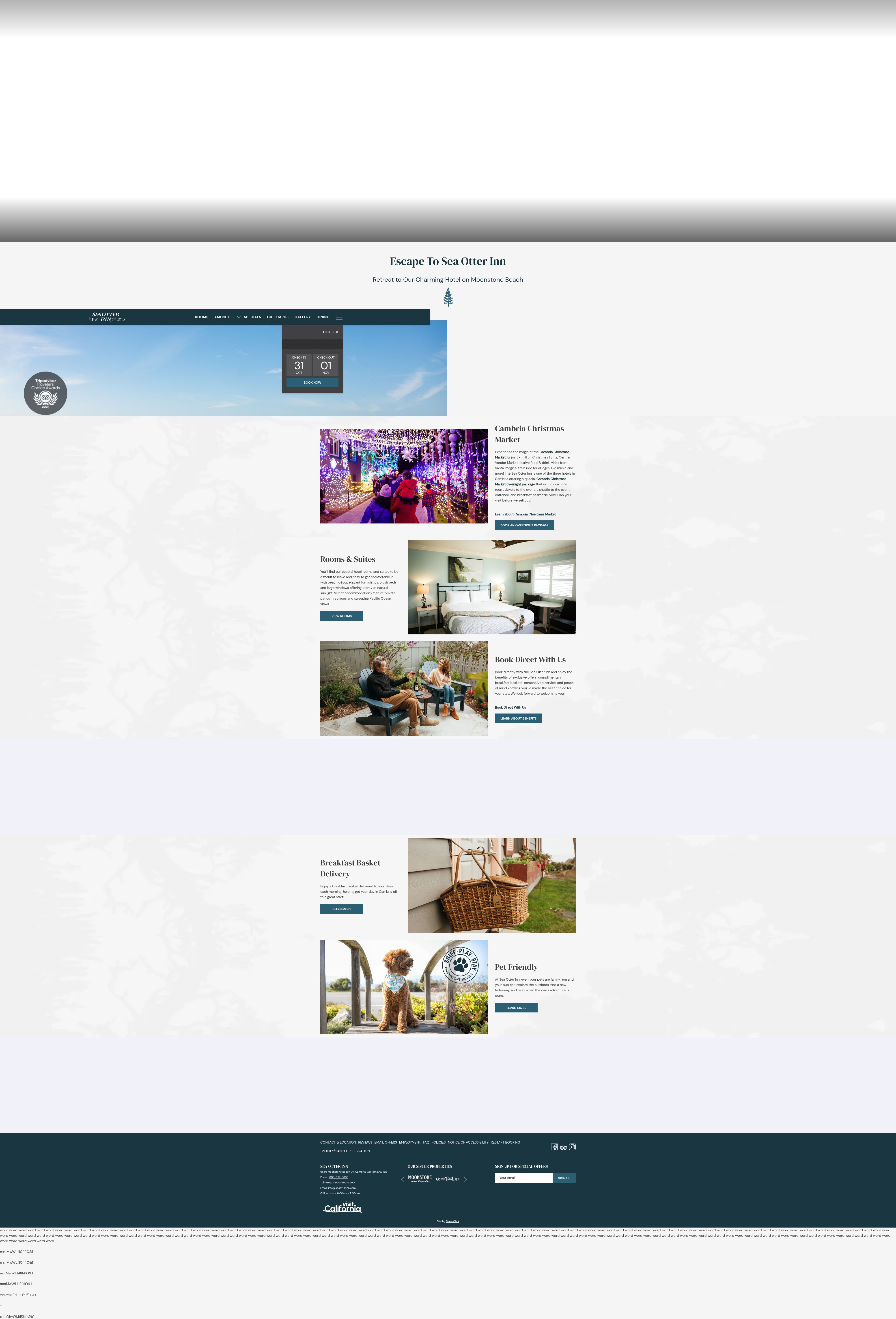 Screenshot of seaotterinn.com
