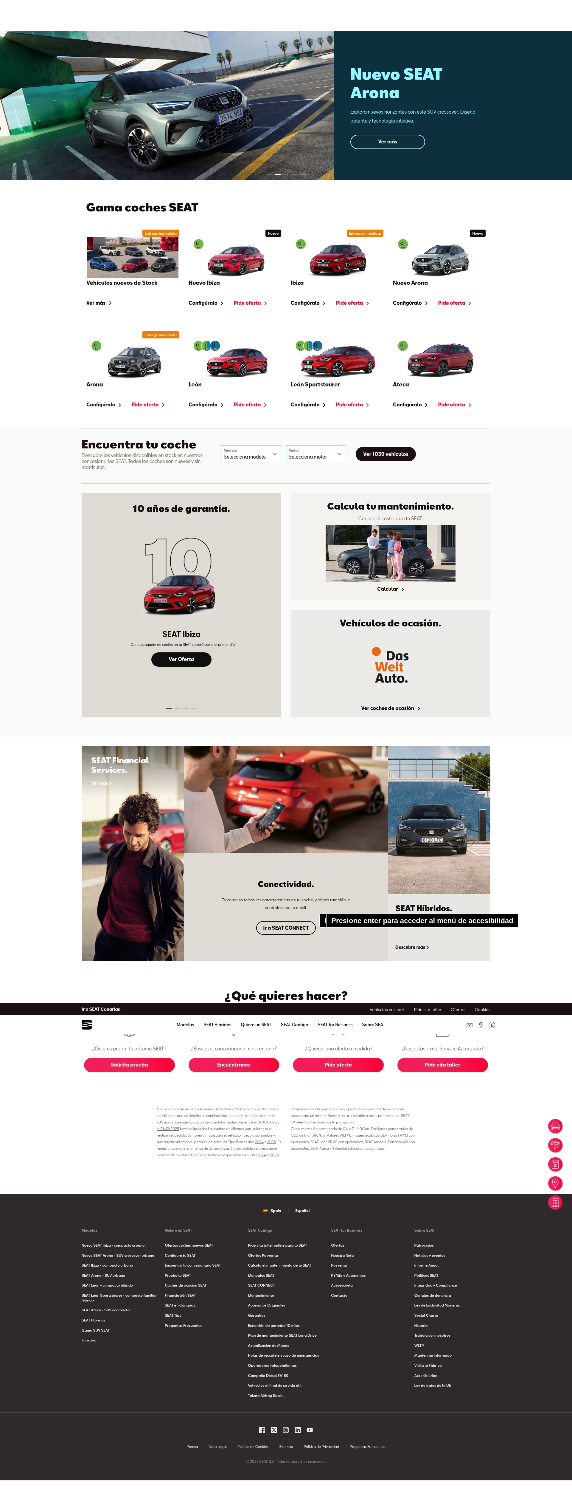 Screenshot of seat.es