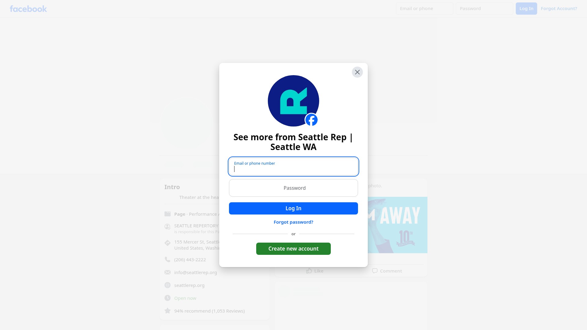 Screenshot of seattlerep.org