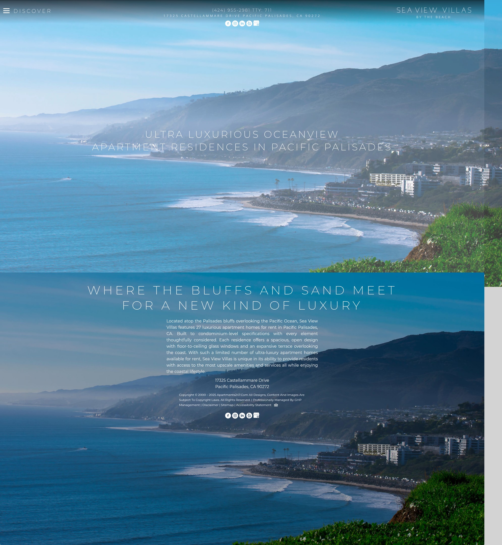 Screenshot of seaviewvillas.com