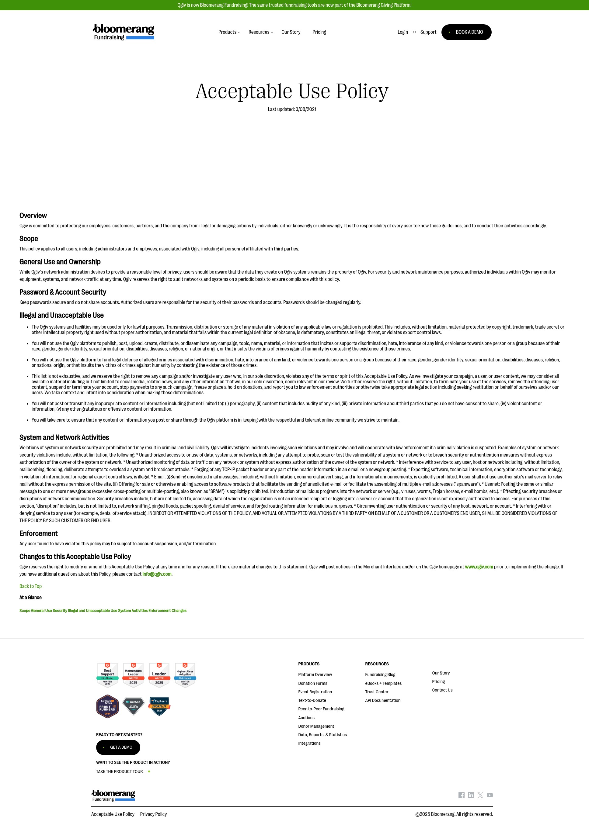 Screenshot of secure.qgiv.com