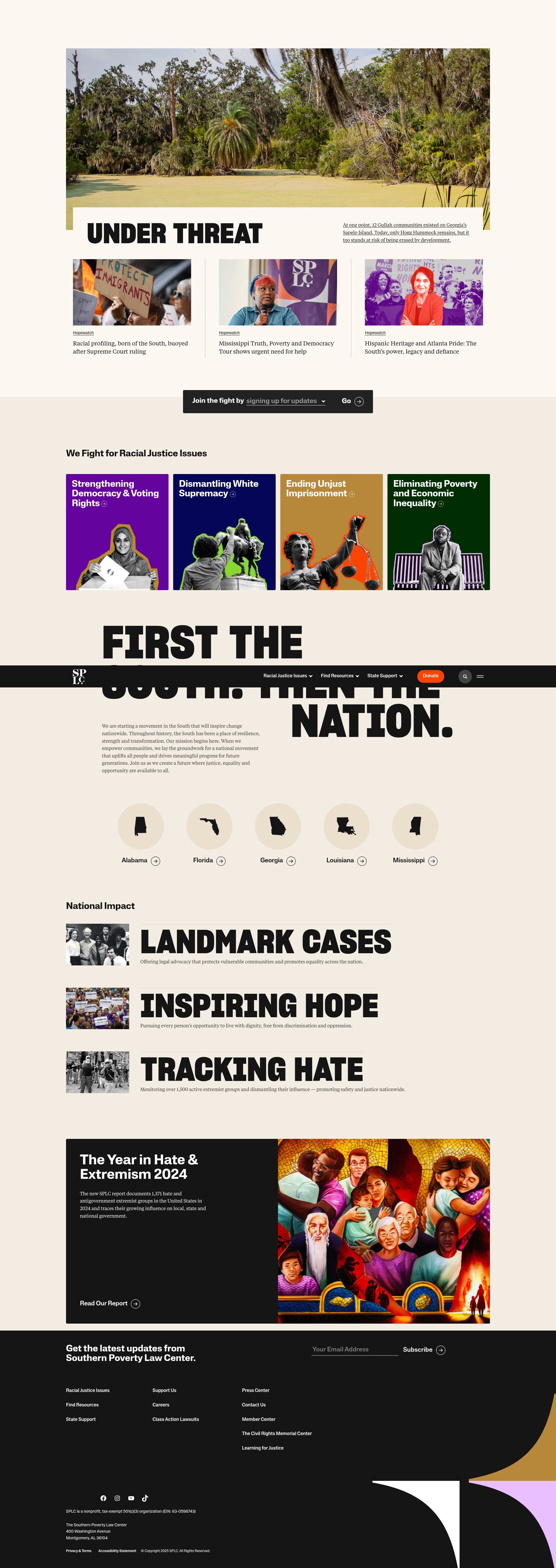 Screenshot of secure.splcenter.org