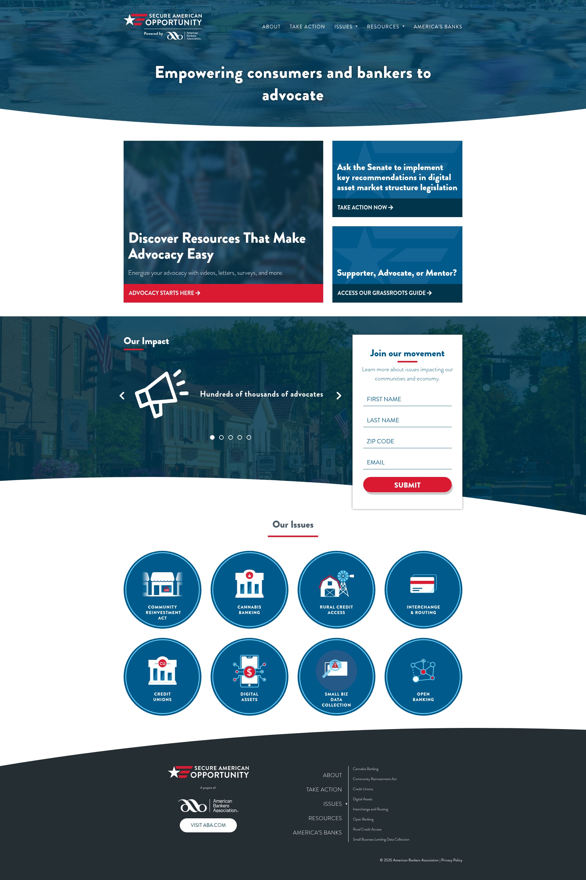 Screenshot of secureamericanopportunity.com