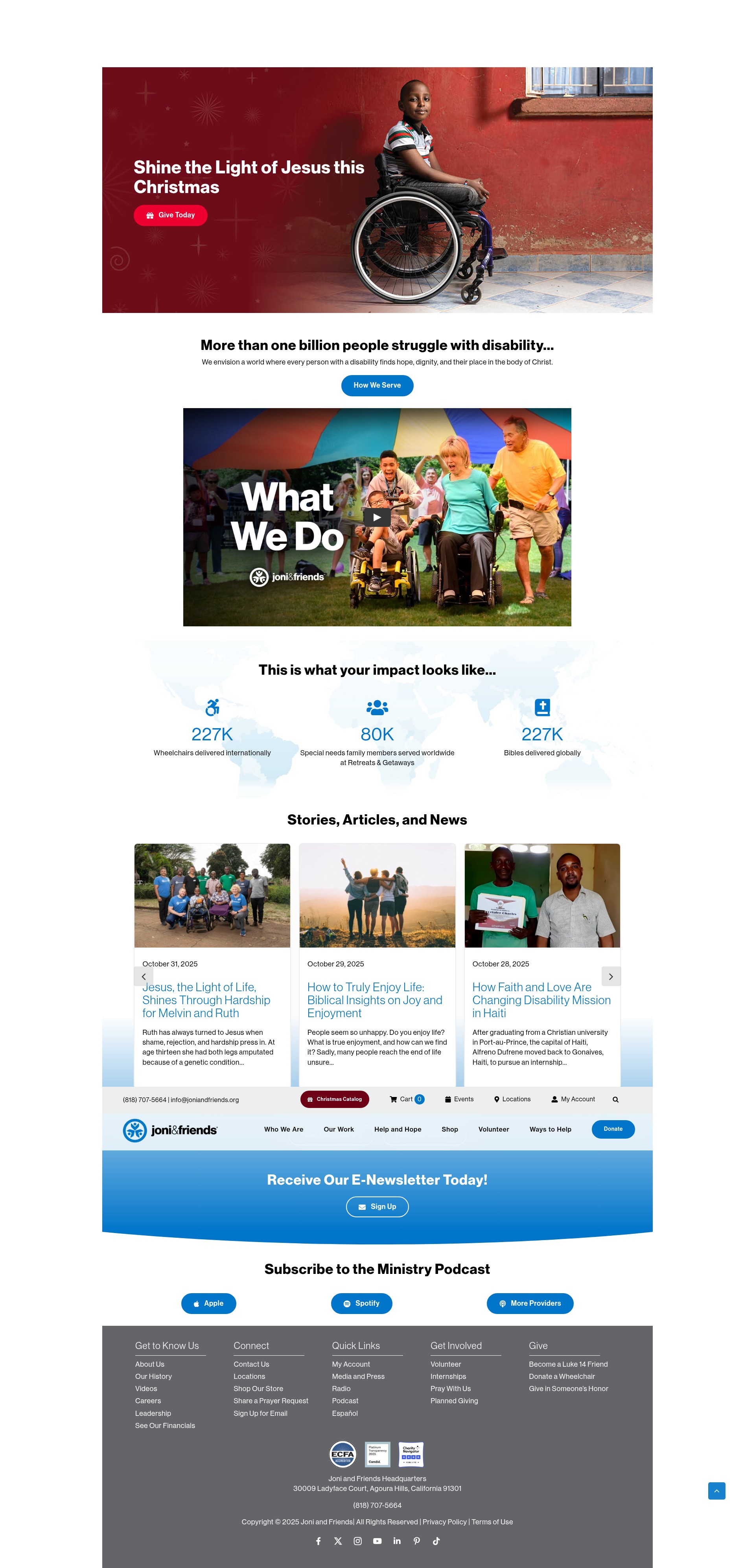 Screenshot of secured.joniandfriends.org