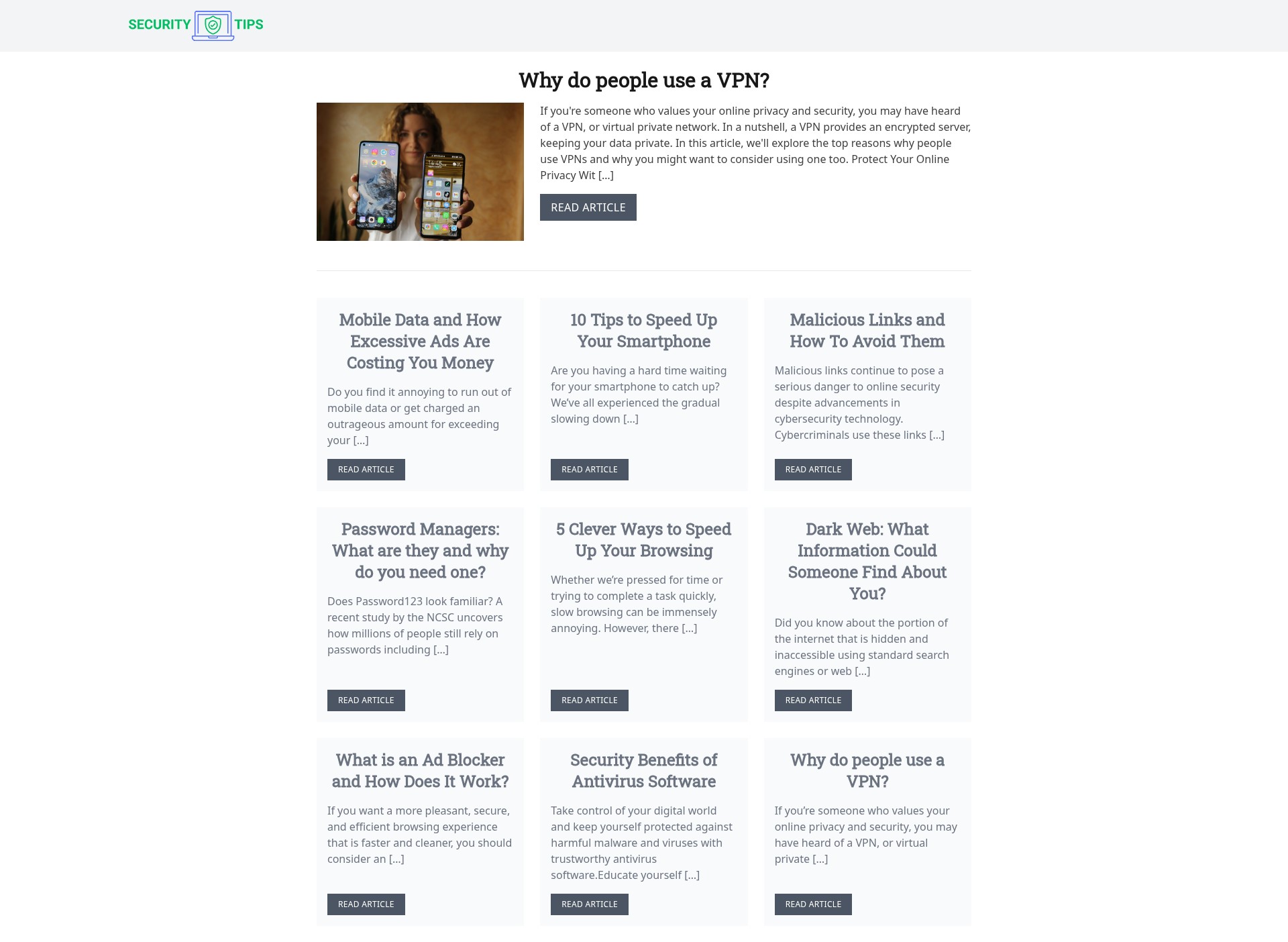 Screenshot of securitytipsonline.com