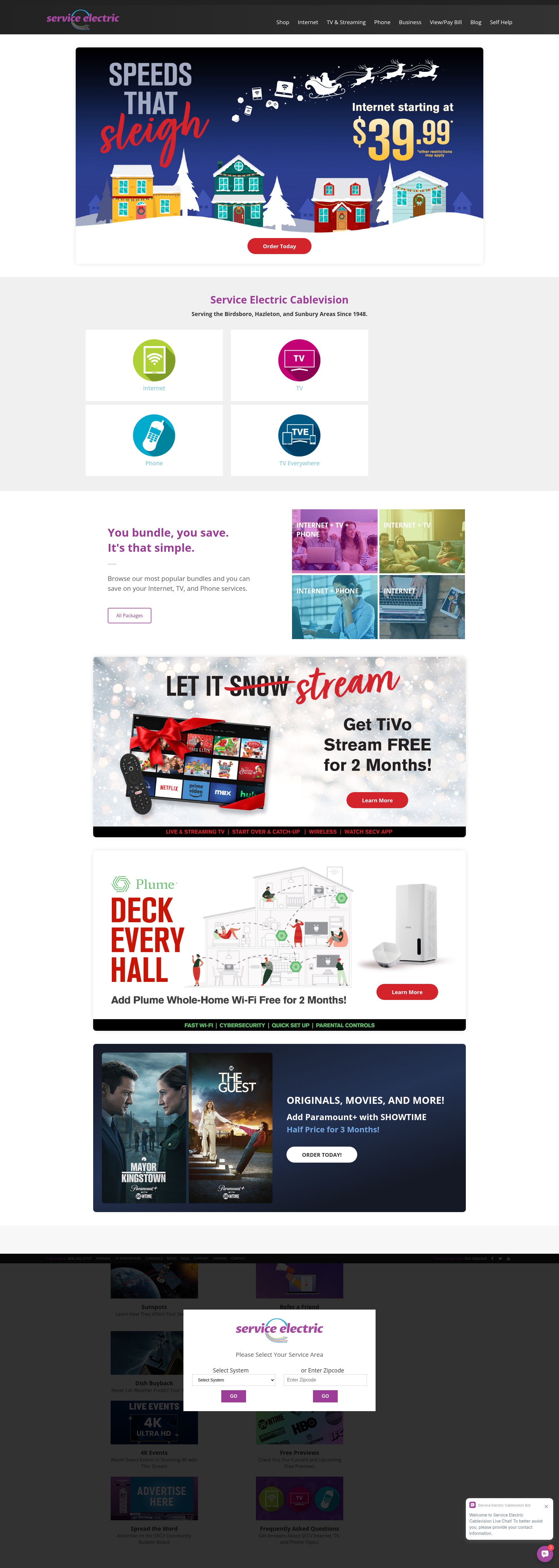 Screenshot of secv.com