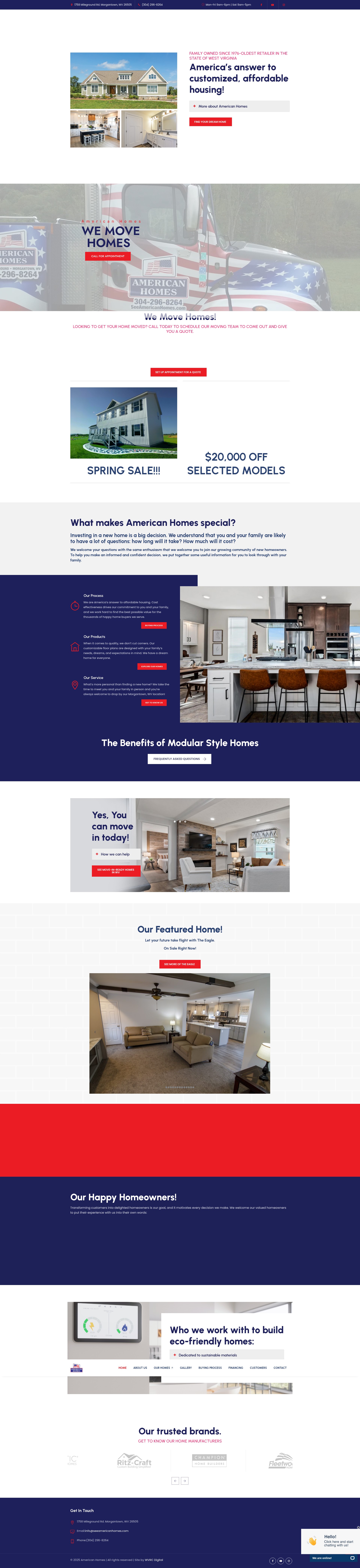 Screenshot of seeamericanhomes.com